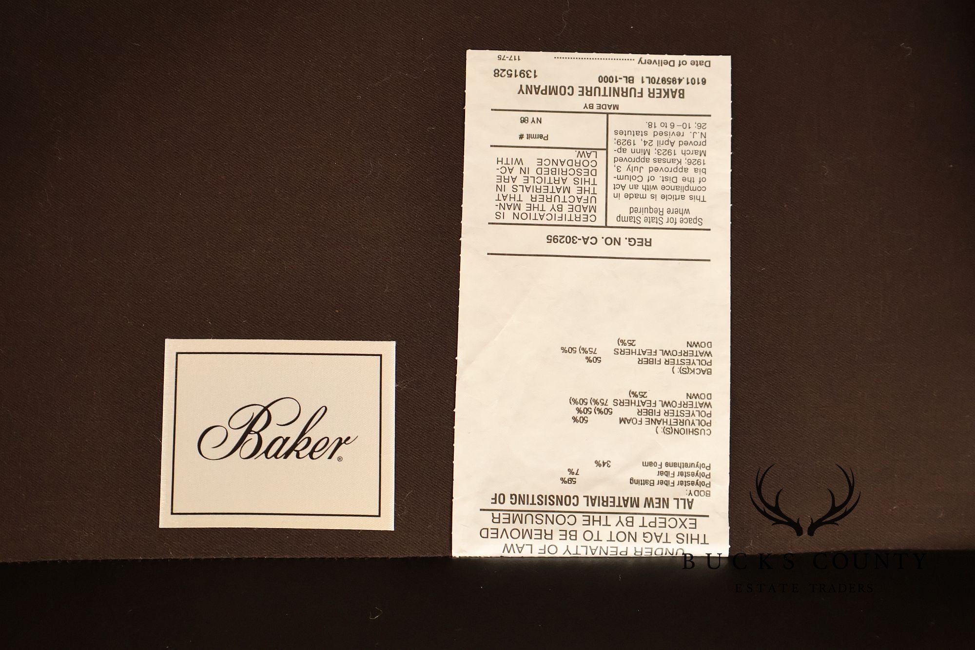 Baker Furniture Pair of Leather Club Chairs