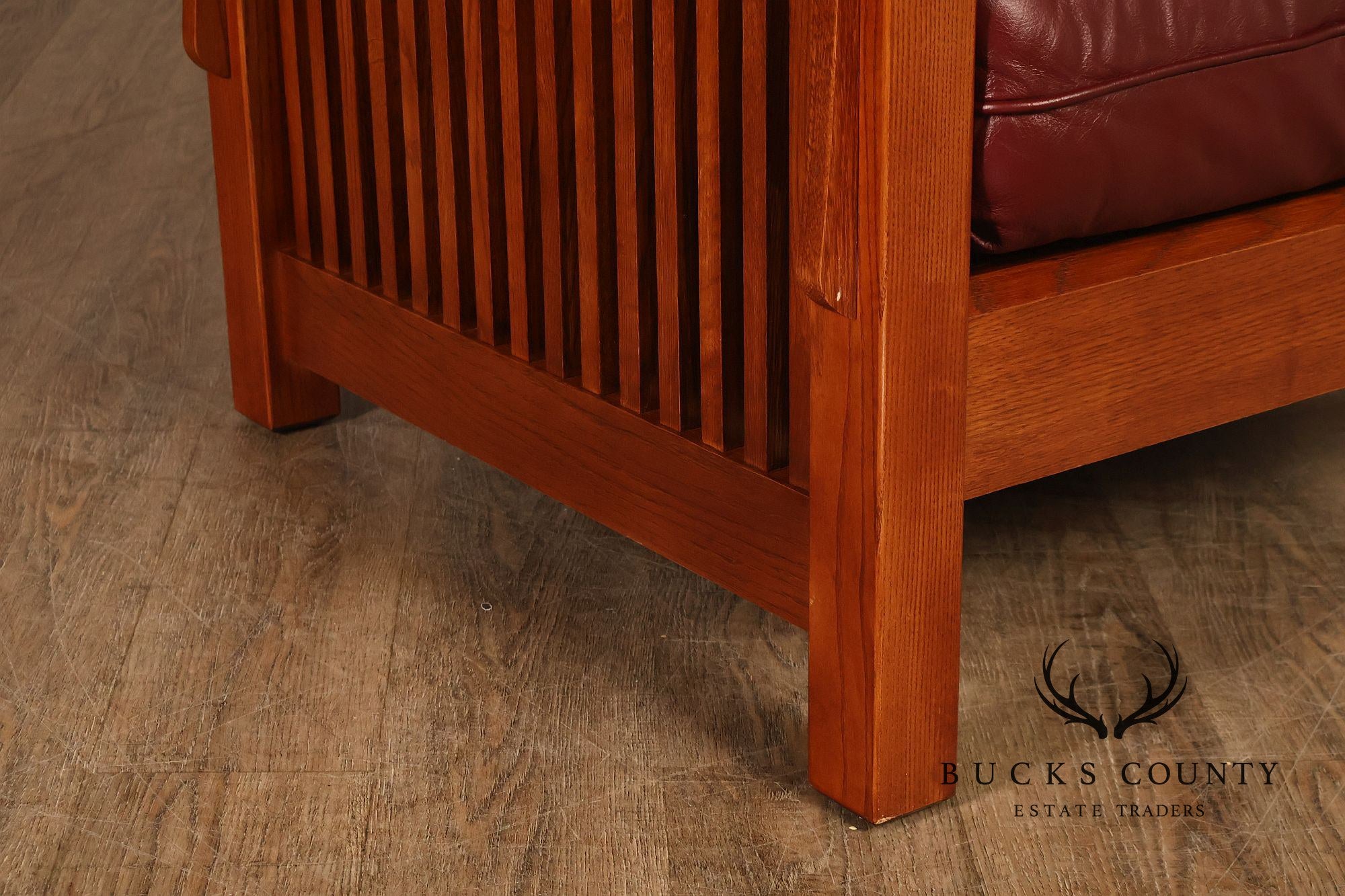 Bassett Furniture Mission Style Oak Morris Chair