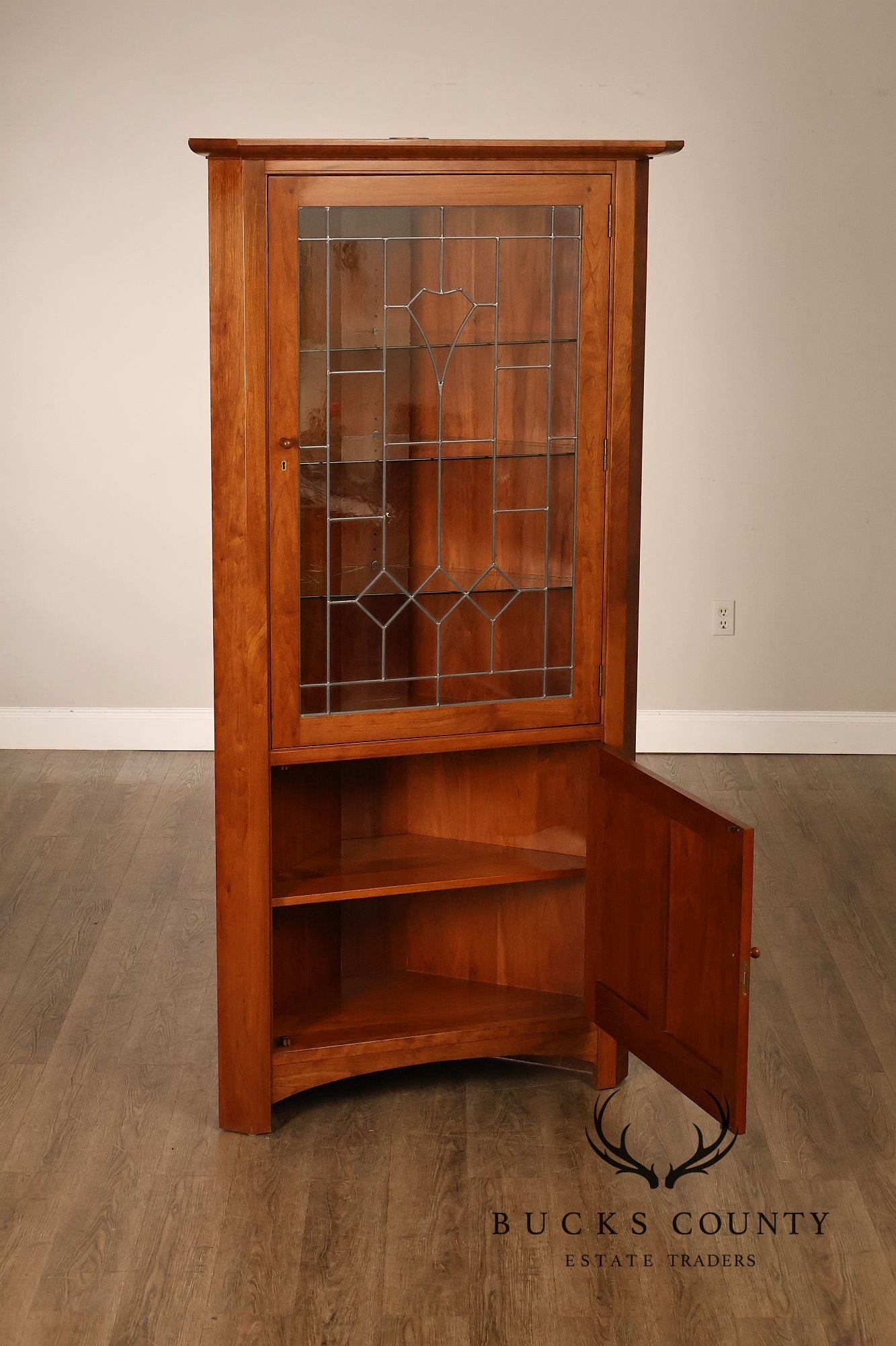 Stickley Mission Collection Cherry Corner Cabinet