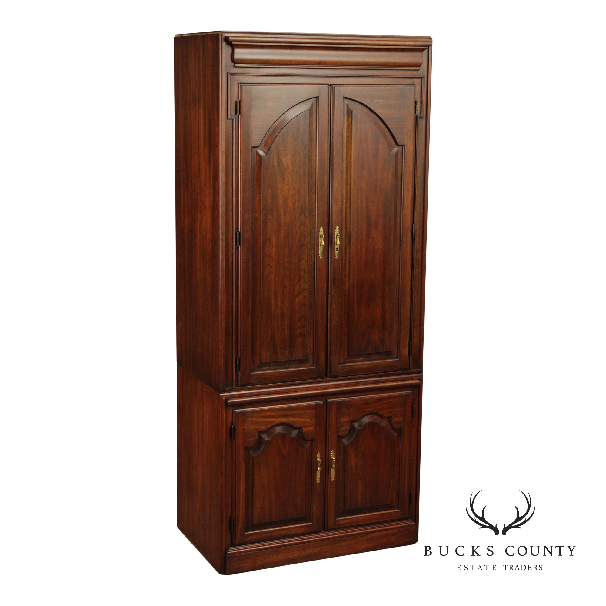 Harden Traditional Tall Cherry Bar Cabinet