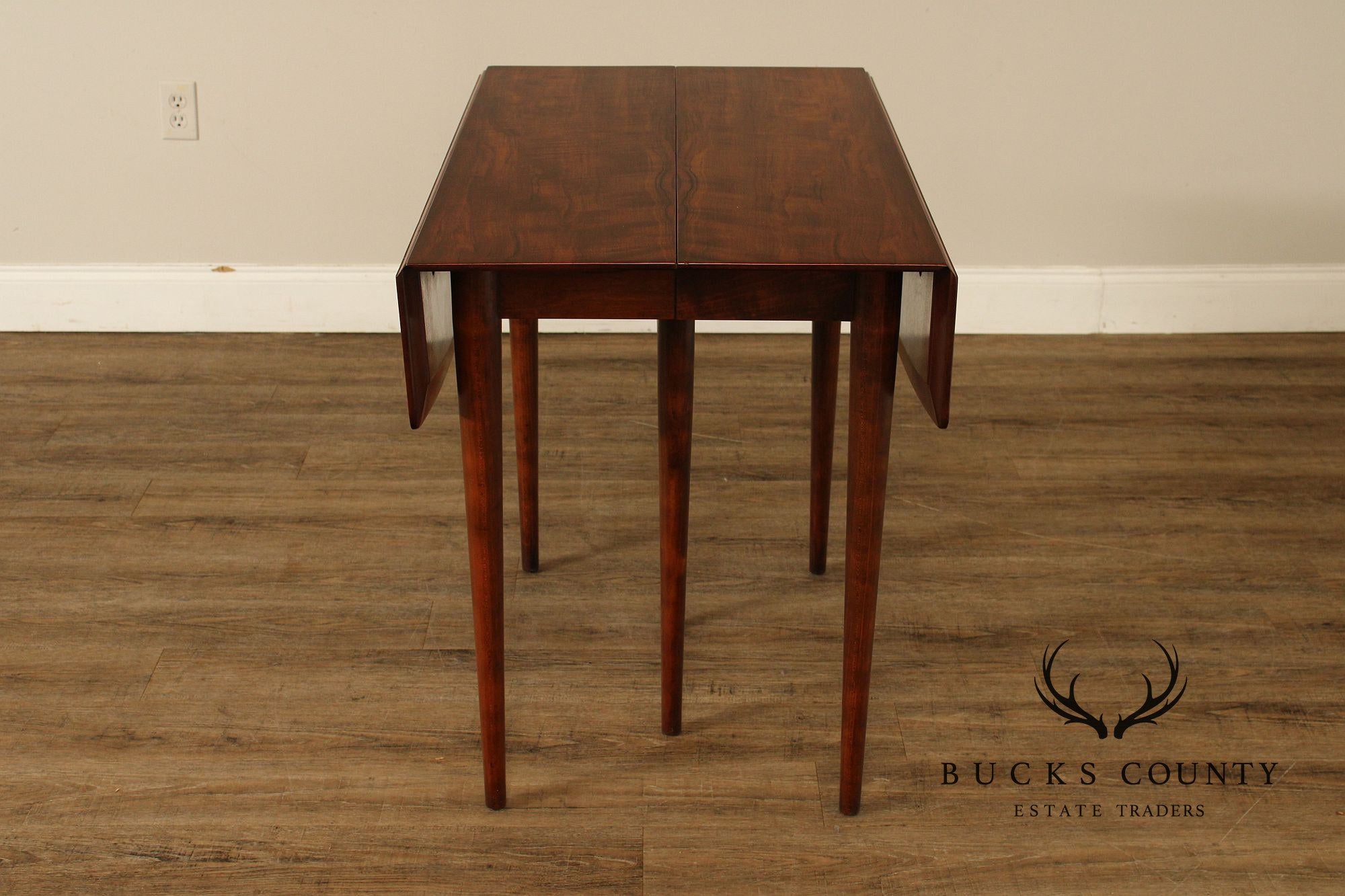 Widdicomb Mid Century Modern Walnut Drop Leaf Extendable Dining Table