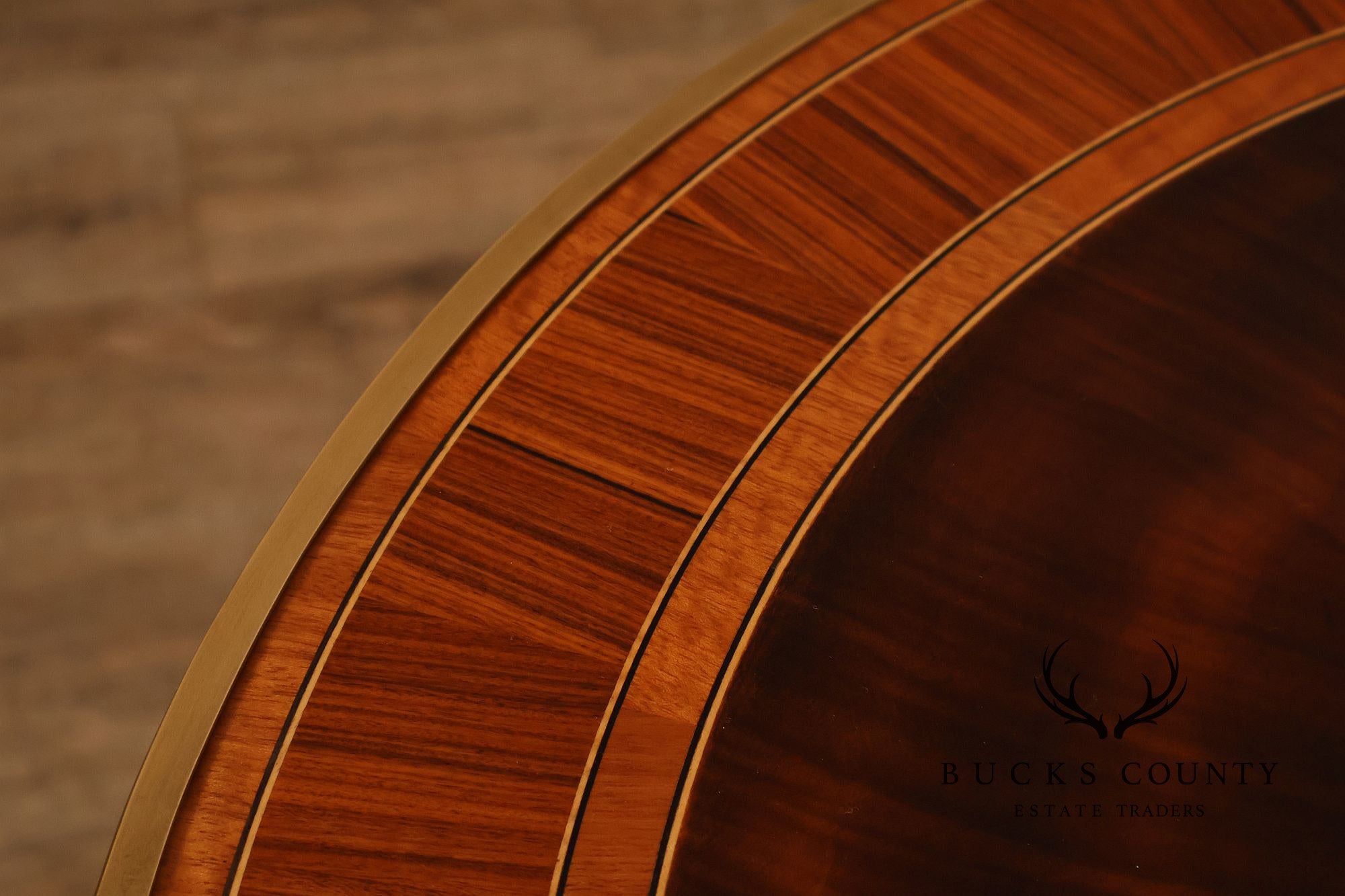 Theodore Alexander Pair of 'After Dinner Drinks' Mahogany Side Tables