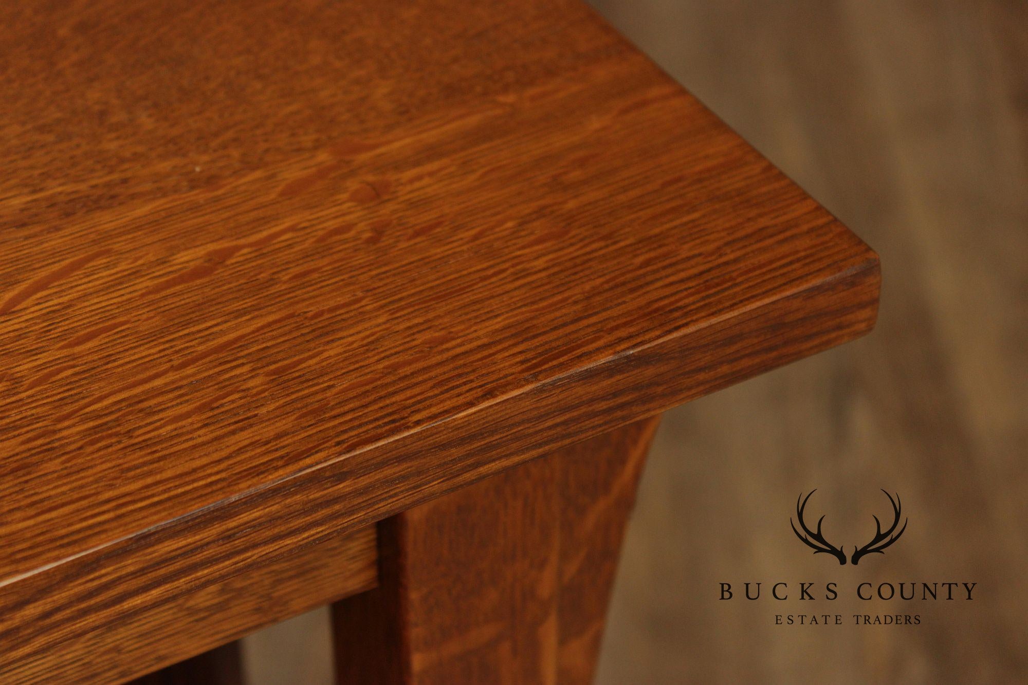 Stickley Mission Collection Oak Spindle Lamp Table