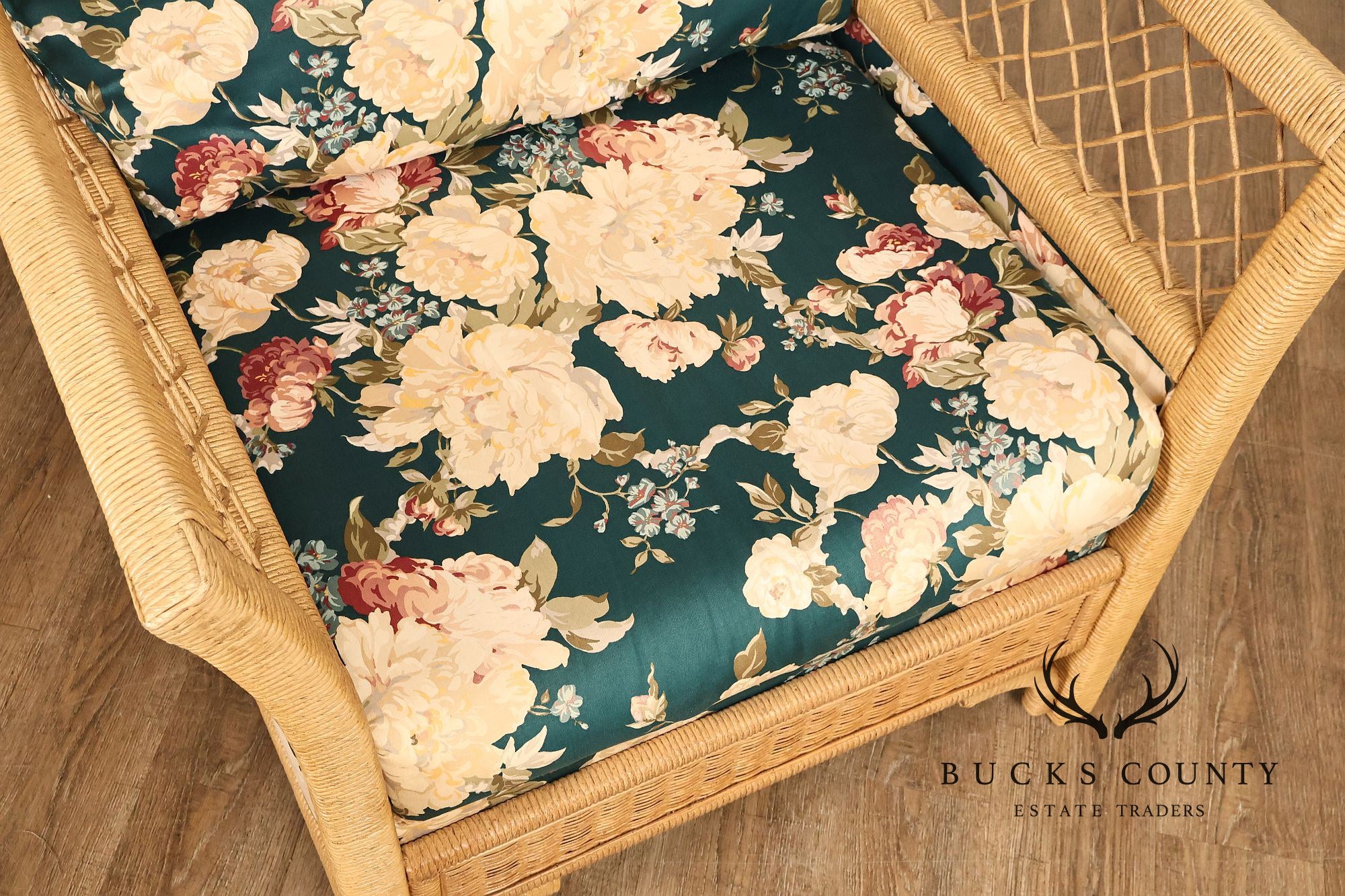 Lexington Henry Link Furniture Wicker Upholstered Lounge Chair