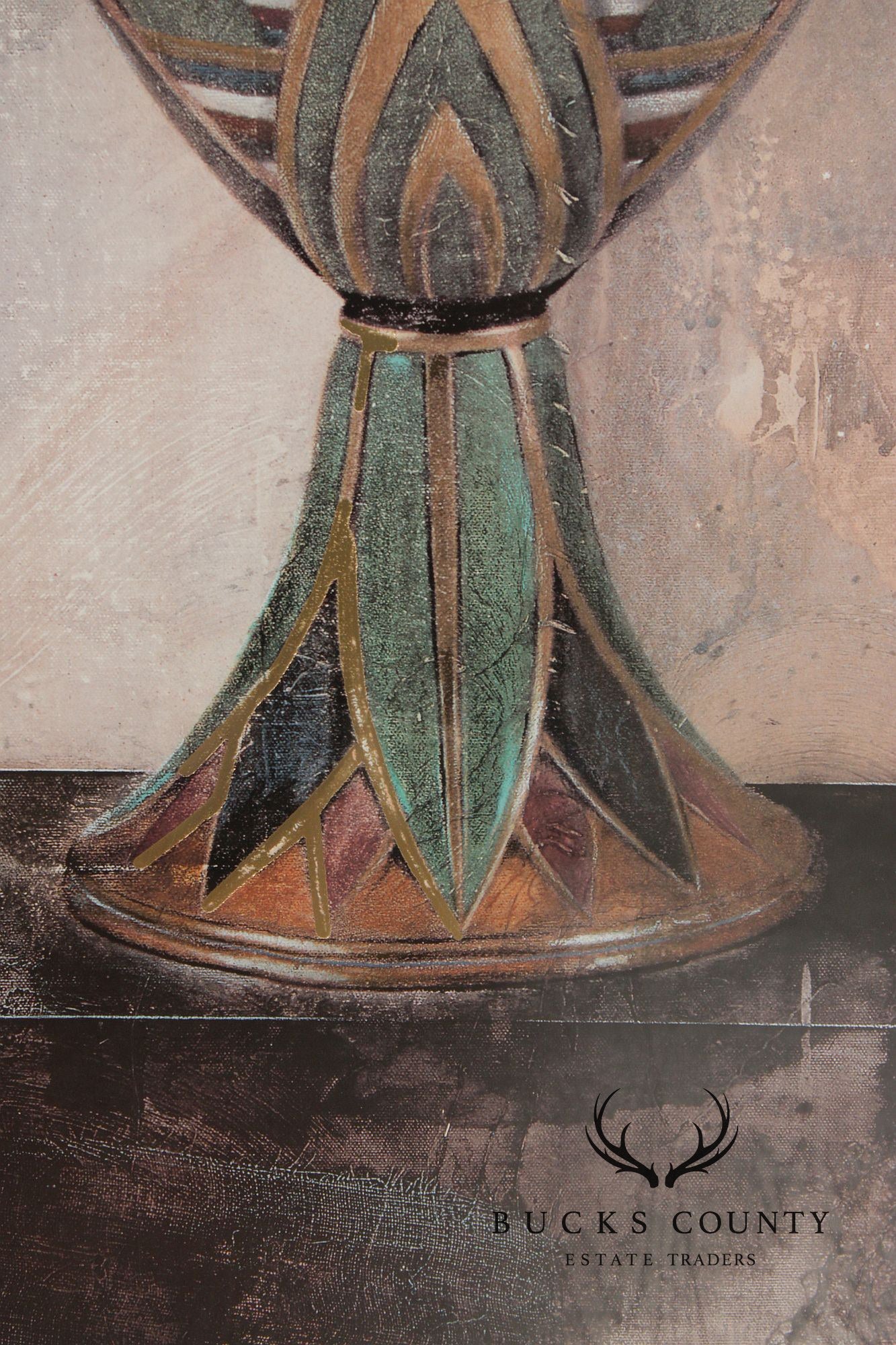 Dennis Carney Framed Print, 'Vase of Thebes I'