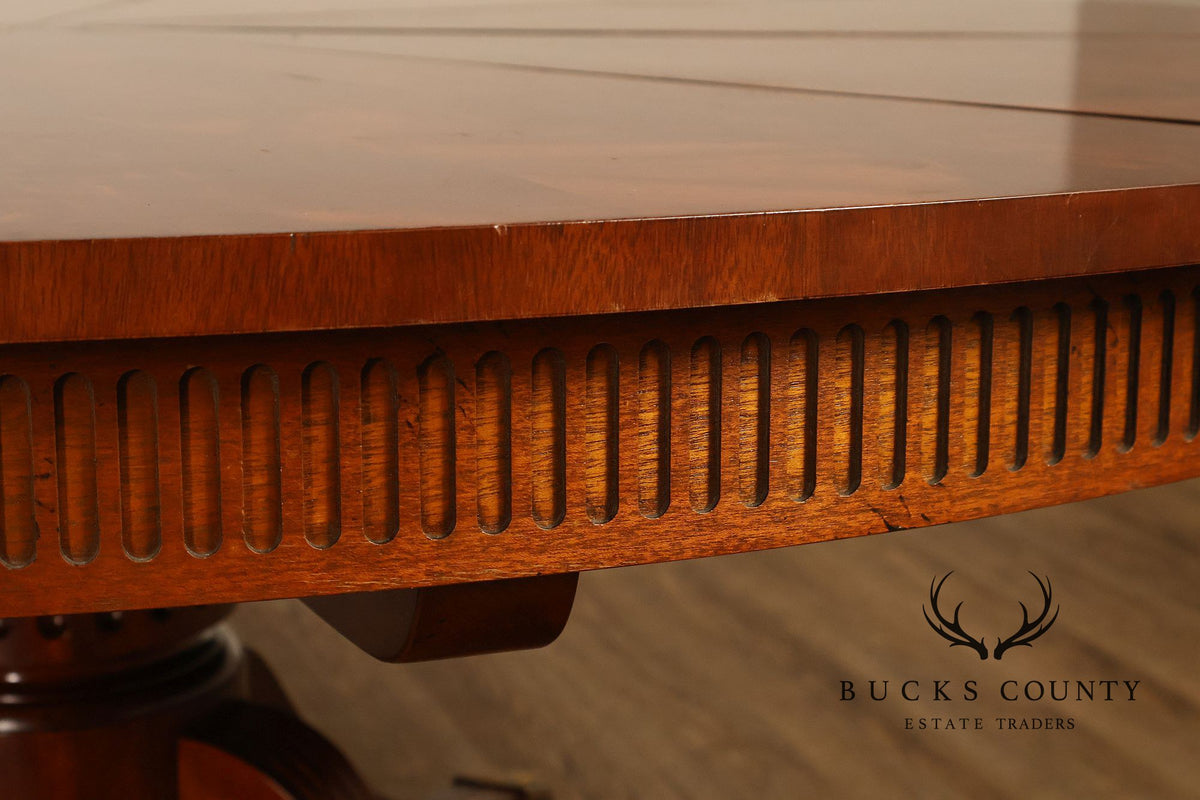Baker Furniture Stately Homes Mahogany Capstan Jupe Dining Table