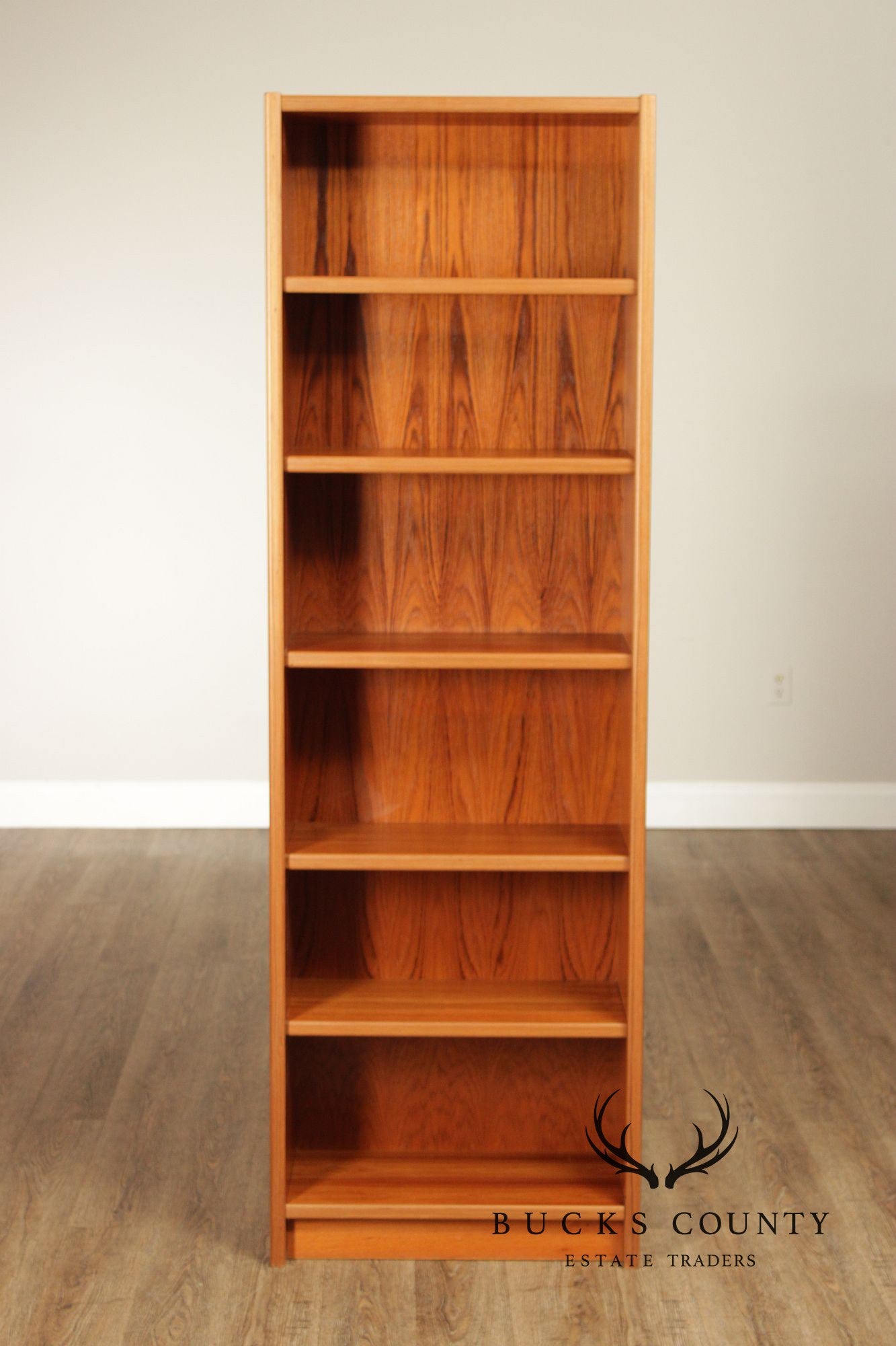 Pair Of Danish Mid Century Modern Teak Bookcases