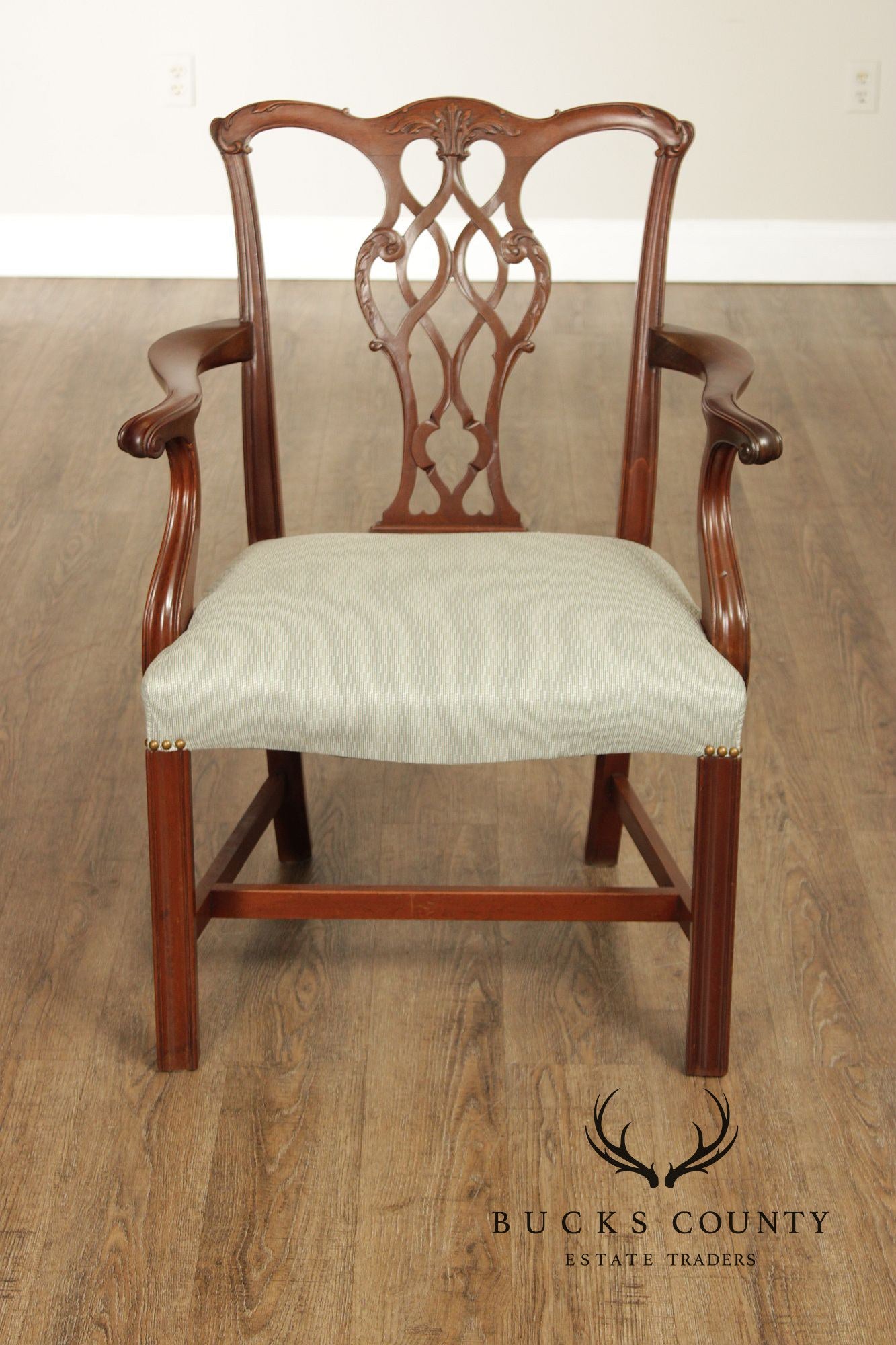 Chippendale Style Set of Six Mahogany Dining Chairs