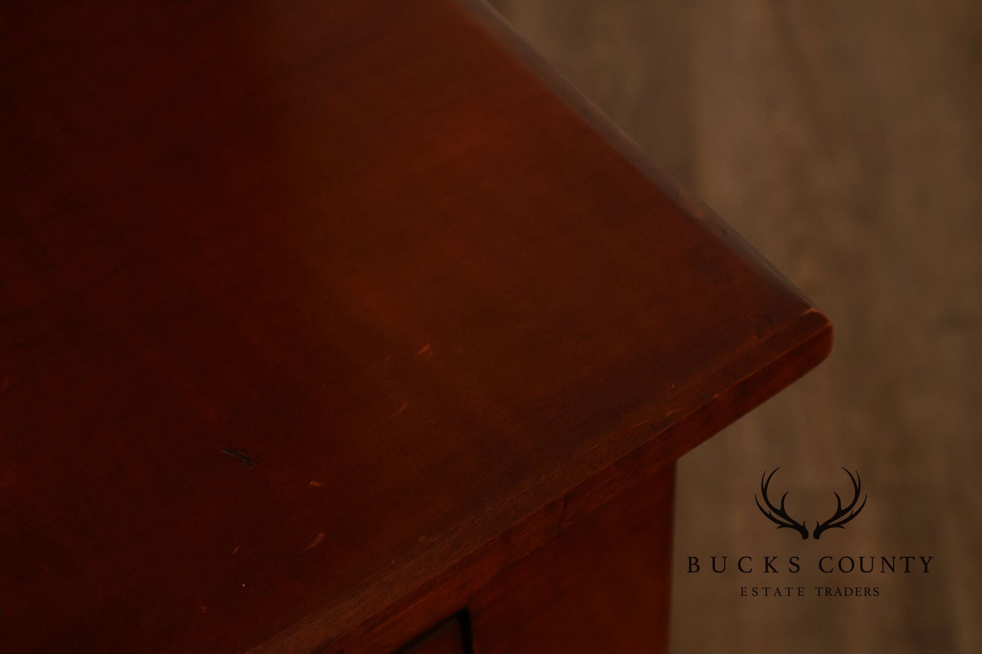 Tiger Maple Custom Step Back Hutch With Upper Open Shelving