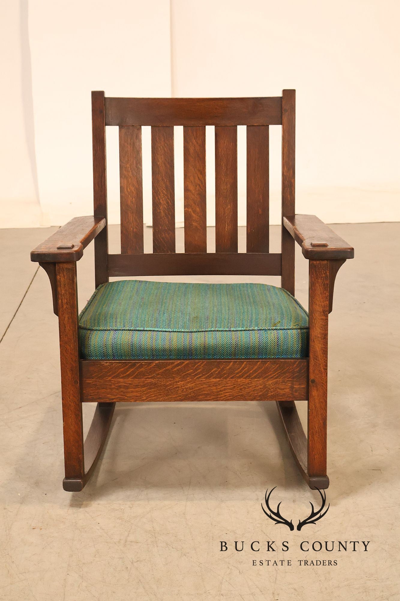 Antique Stickley Brothers Mission Oak Rocking Chair