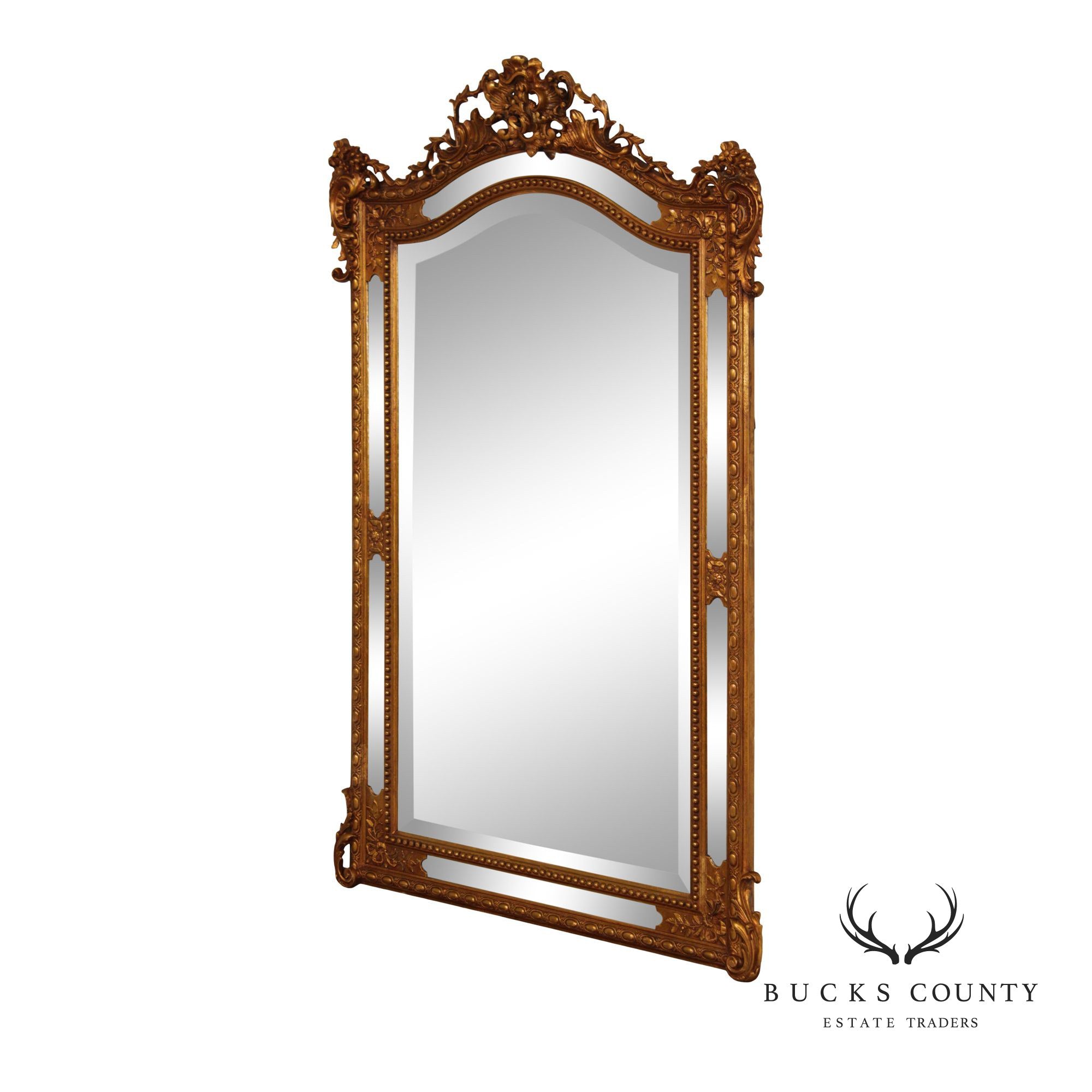 Large Ornately Gilt Carved Wall Mirror