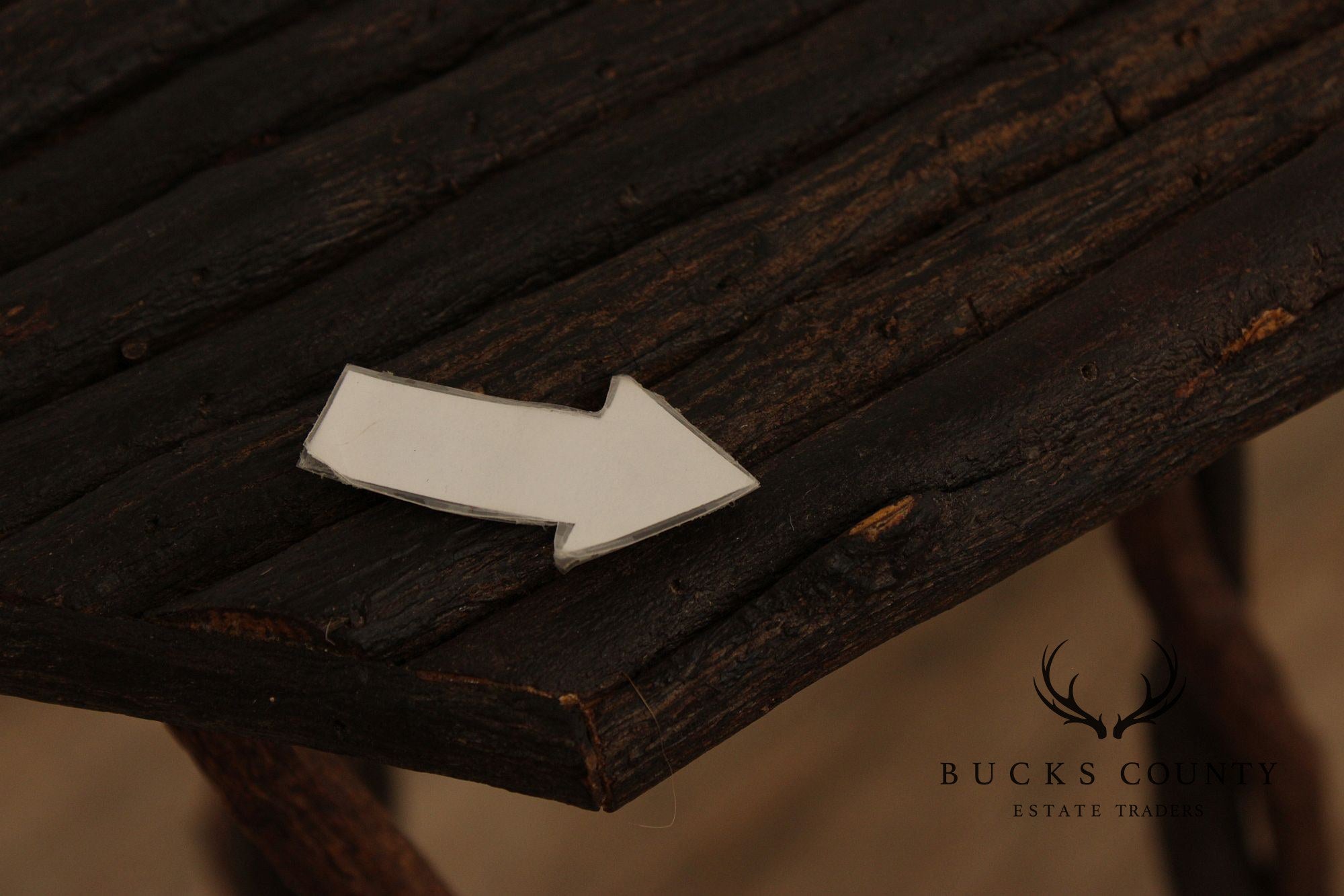 Adirondack Style Twig Plant Stand