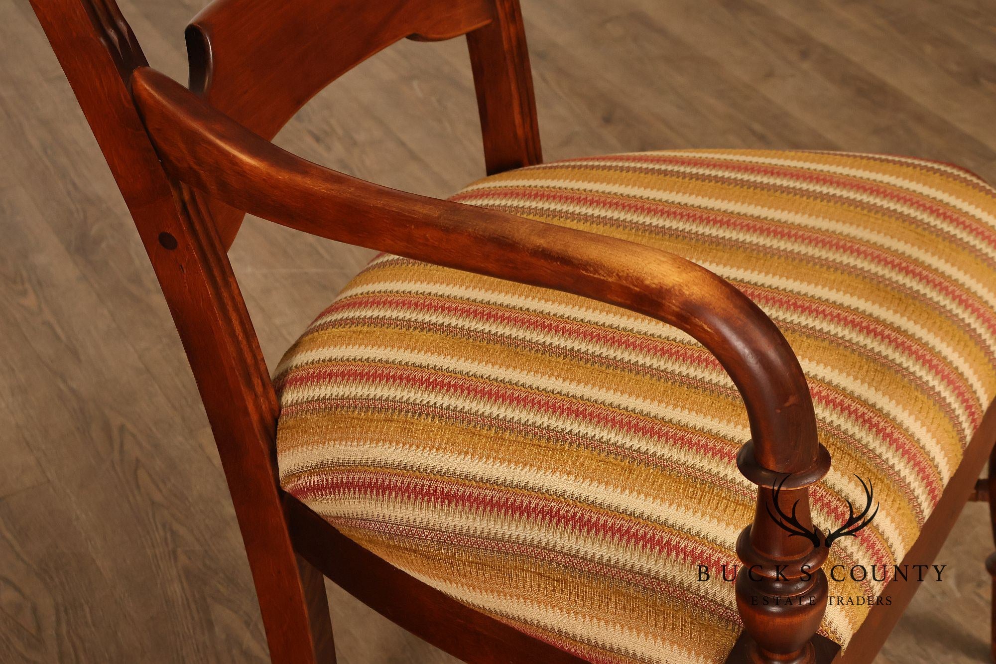 Nichols & Stone Set Of Six Solid Maple Dining Chairs
