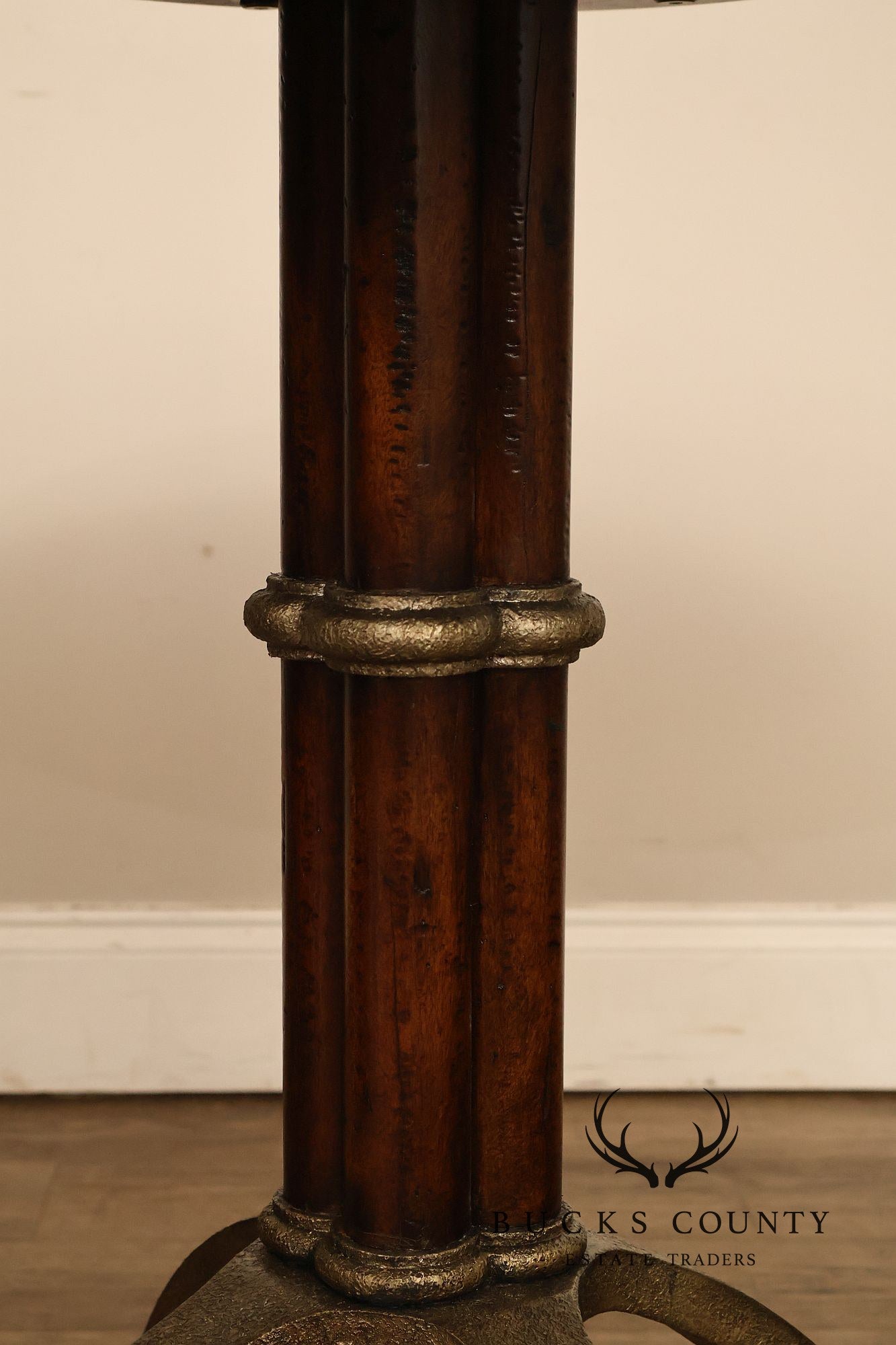 Theodore Alexander Pair Of Round L'Usine Bistro Accent Tables