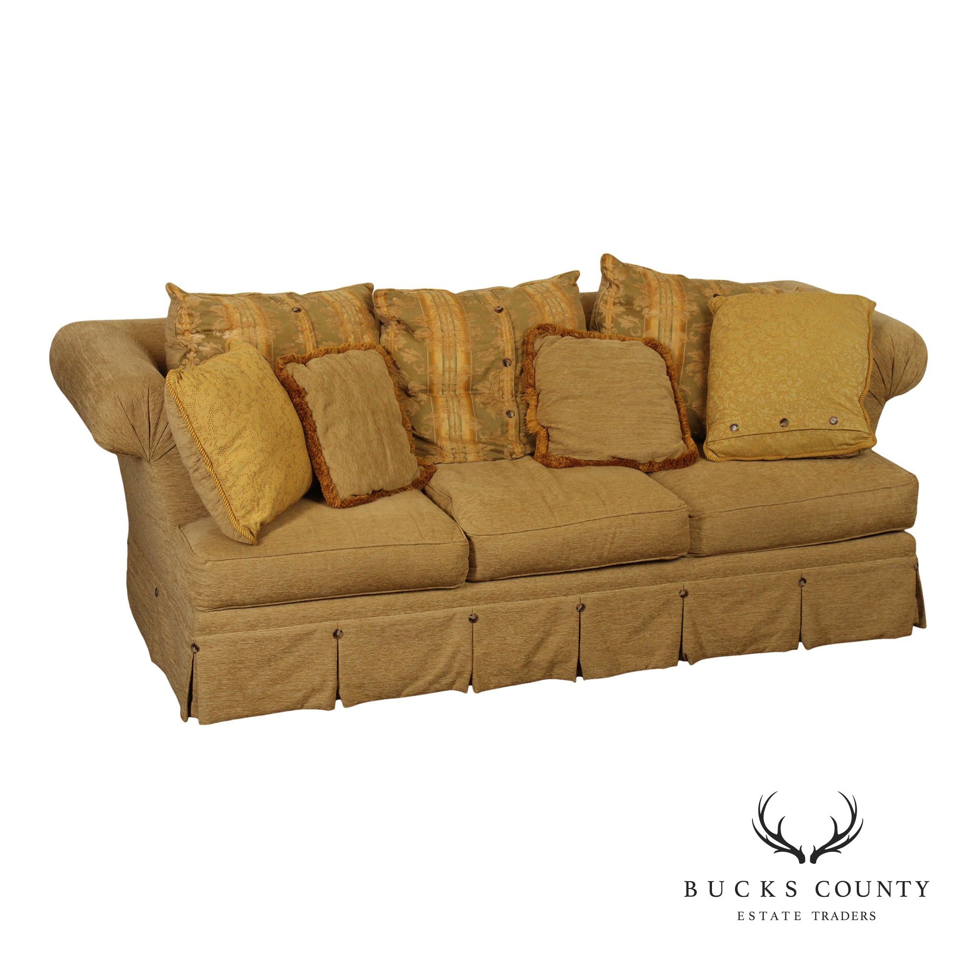 Raymond Waites For Lane Upholstery Traditional Skirted Sofa