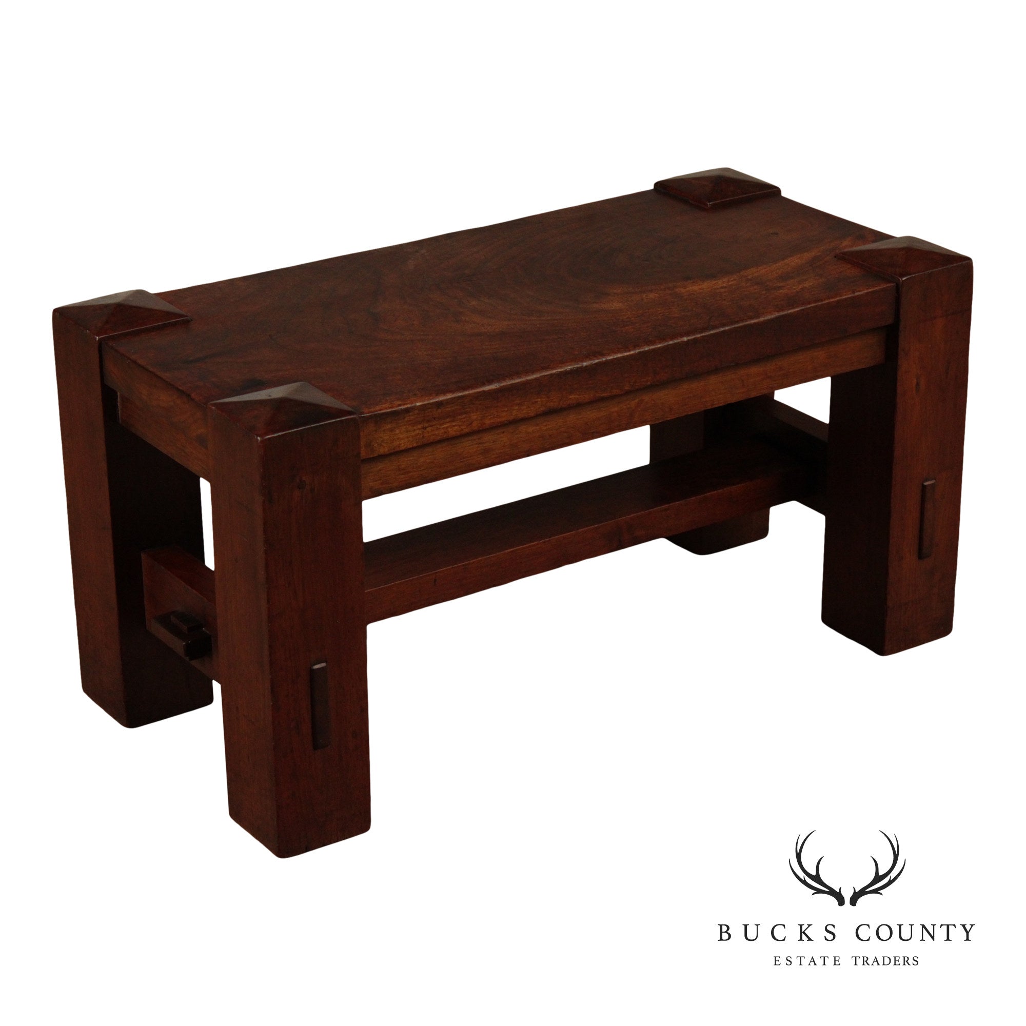 Arts and Crafts Antique Walnut Foot Stool