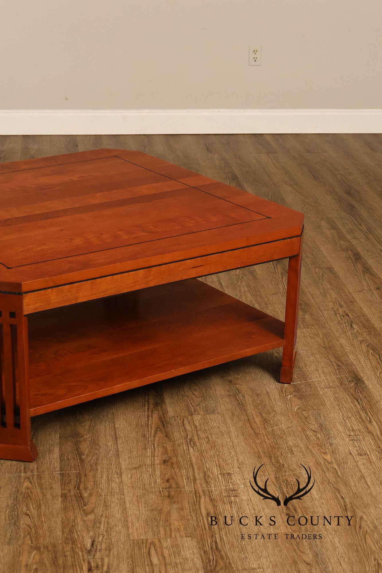 Stickley 21st Century Collection Large Square Cherry Coffee Table