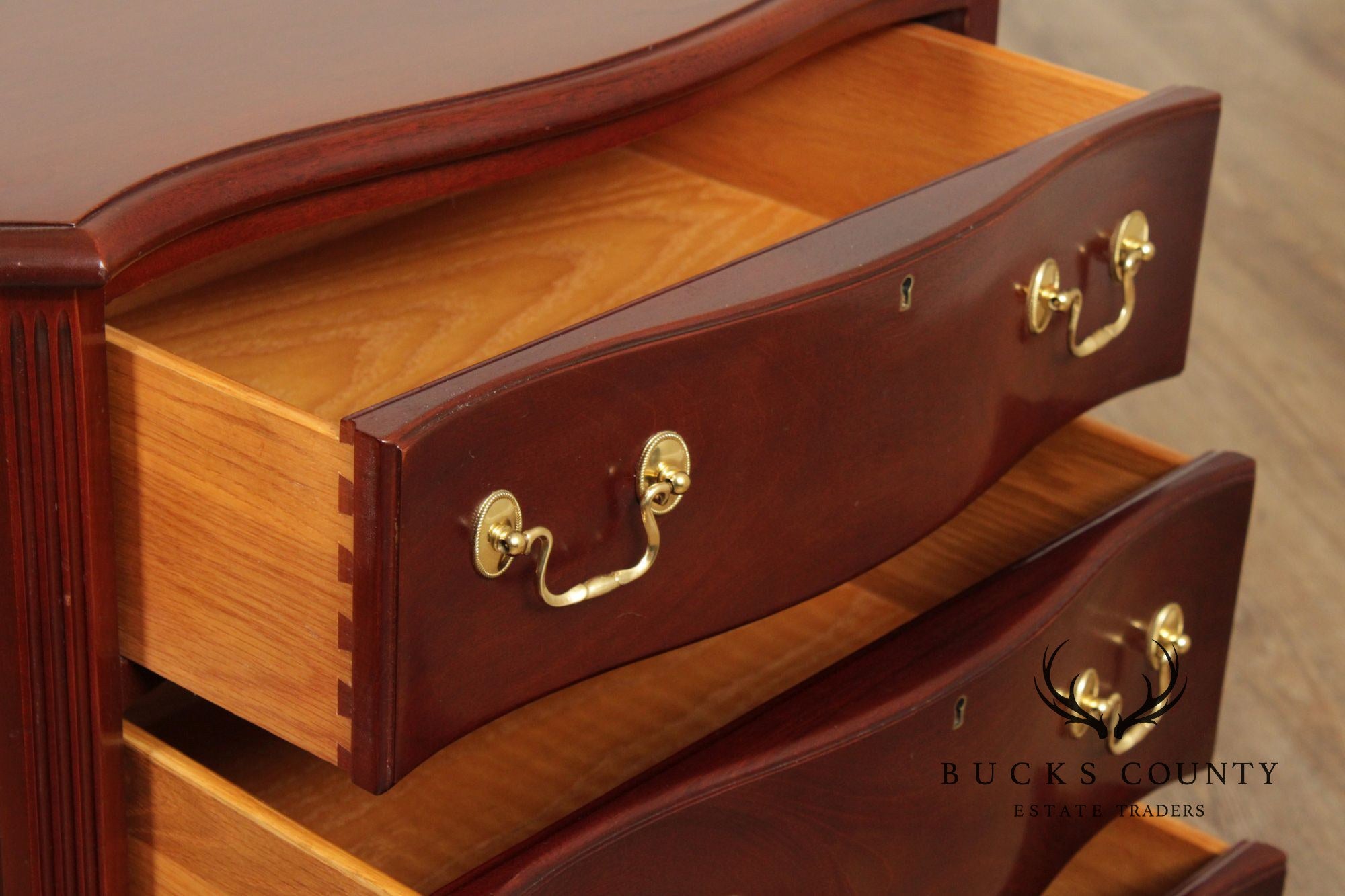 Councill Georgian Style Pair of Mahogany Nightstands