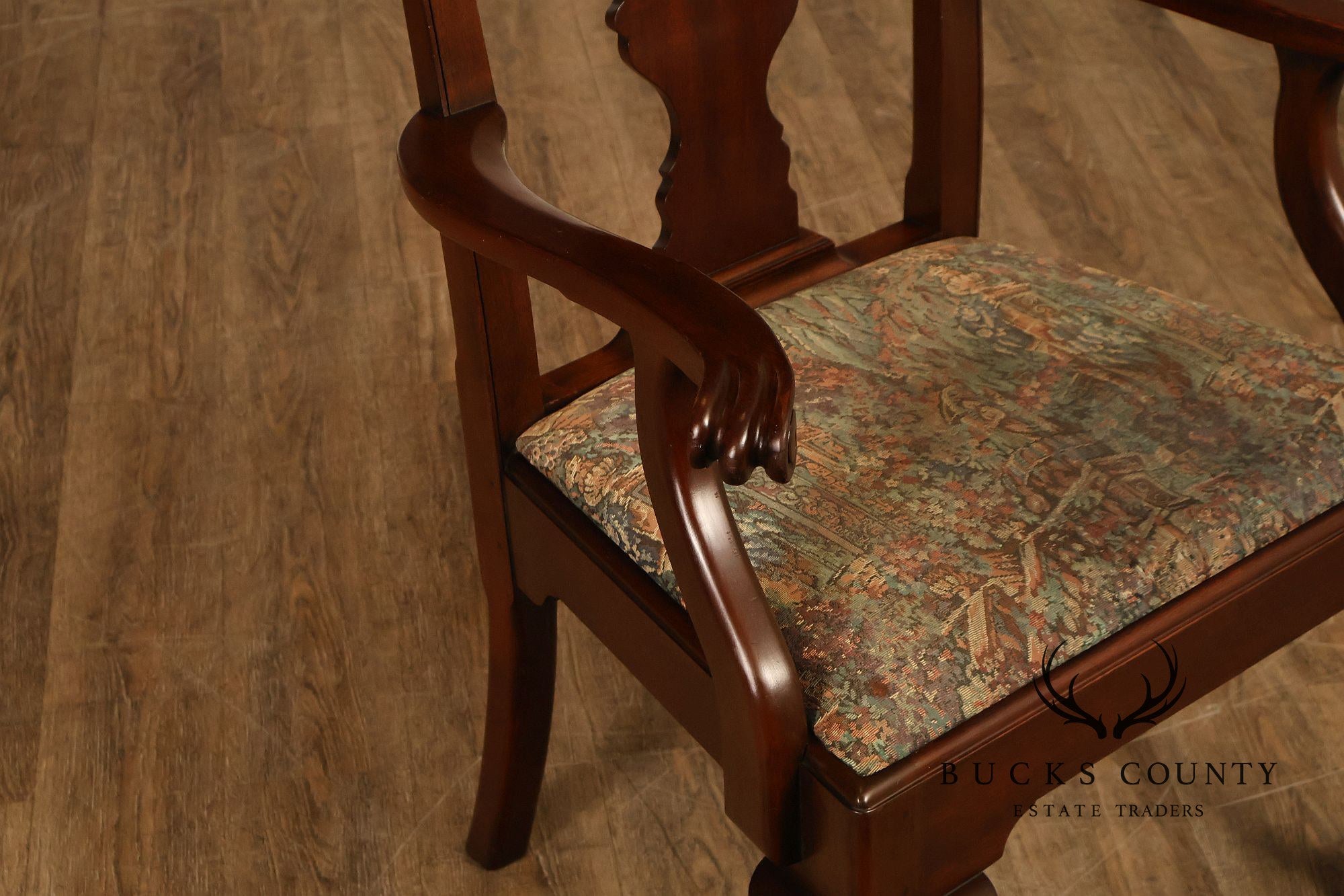 Henkel Harris Chippendale Style Mahogany Armchair