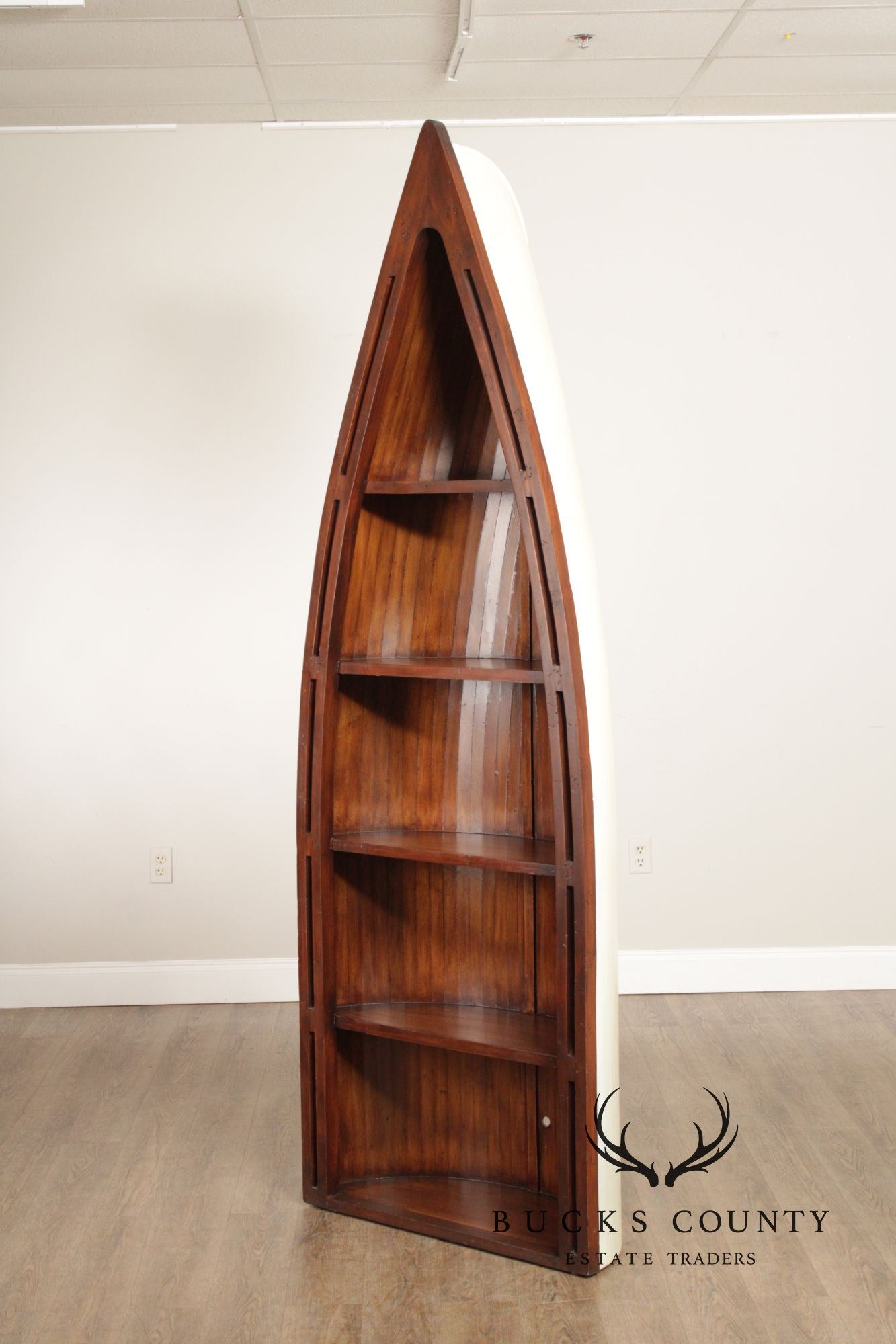Alexvale Furniture Rustic Style Tall Rowboat Bookcase