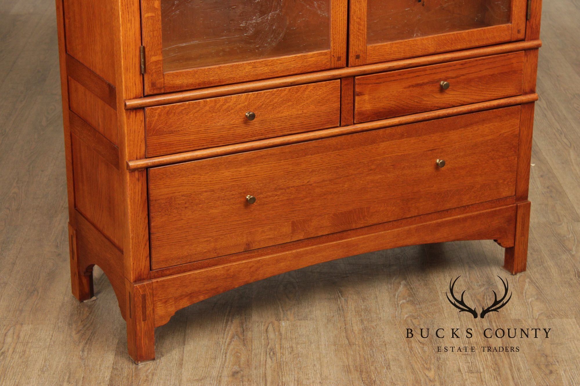 LEXINGTON BOB TIMBERLAKE ARTS AND CRAFTS COLLECTION OAK BOOKCASE DISPLAY CABINET