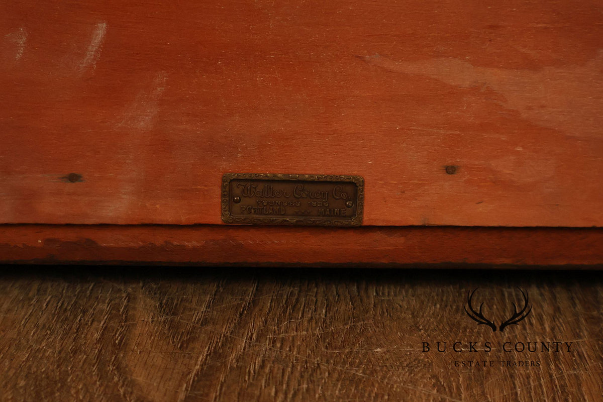 Federal Sheraton Style Mahogany Two-Drawer Side Table