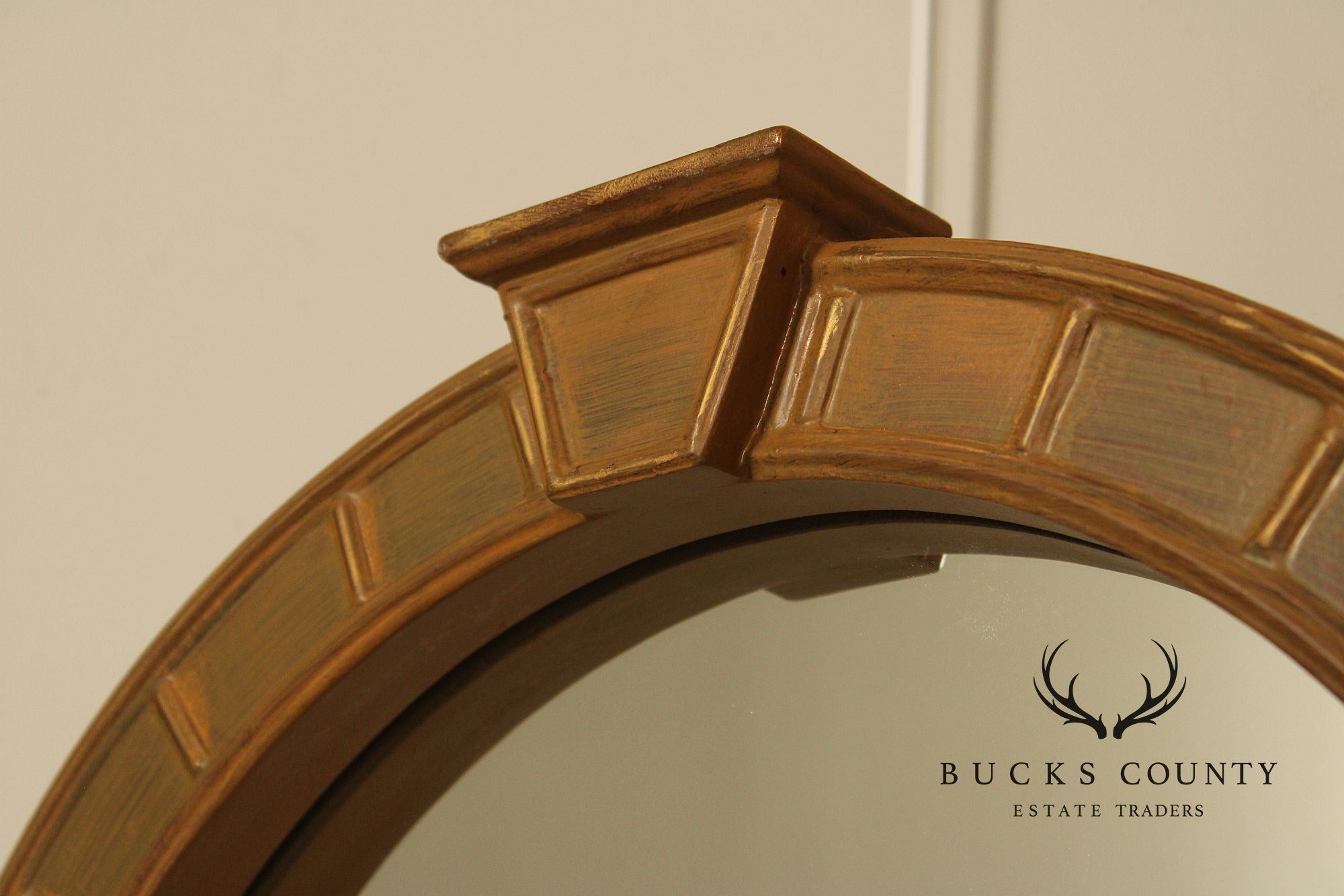 Uttermost Italian Baroque Style Arched Wall Mirror