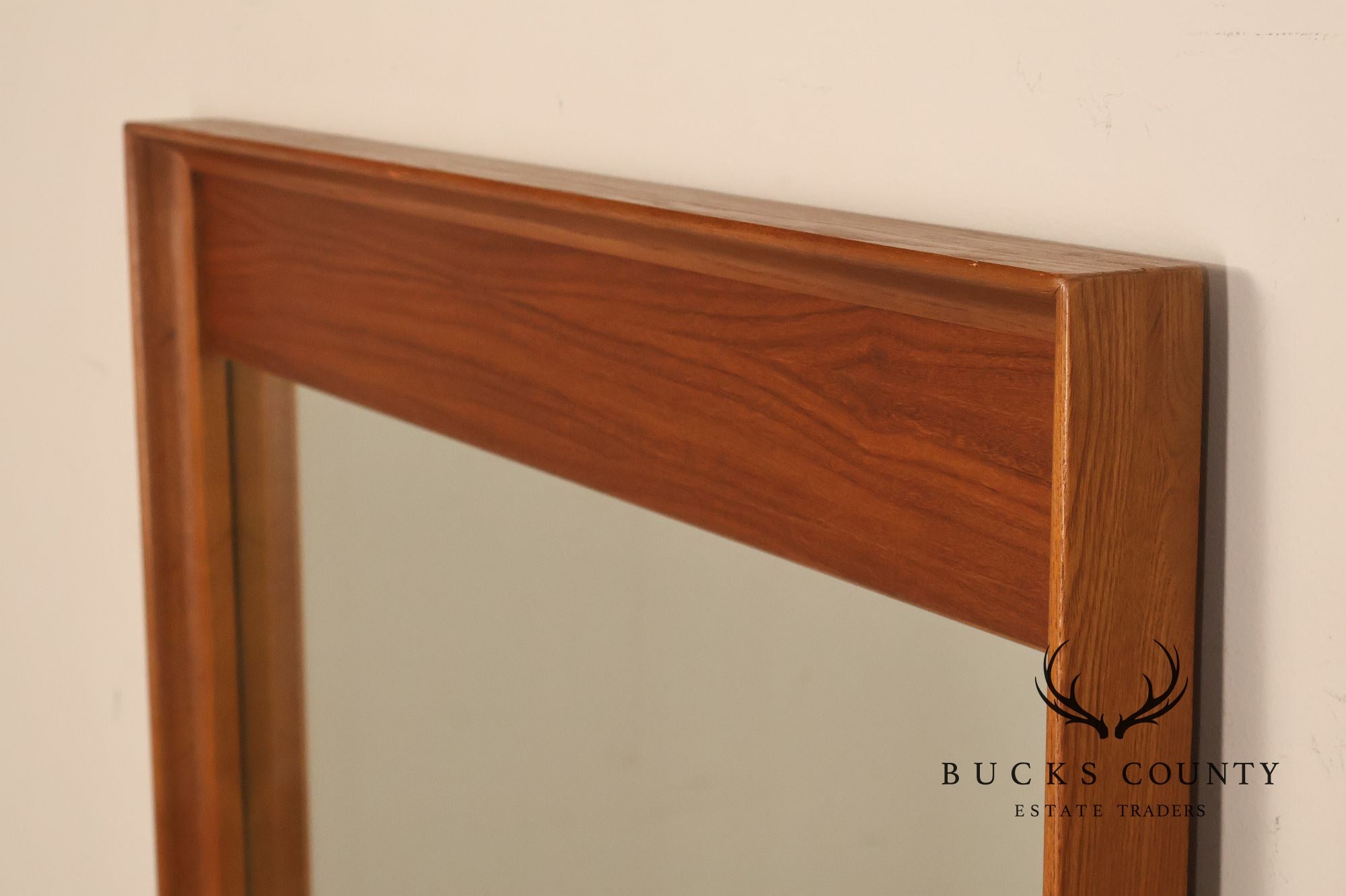 Danish Modern Vintage Teak Wall Mirror