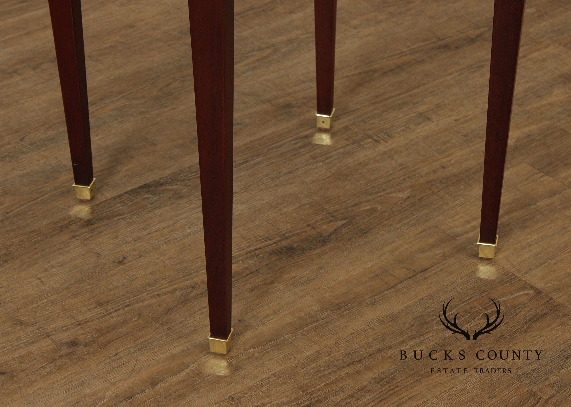 Baker Federal Style Inlaid Mahogany Round occasional Table