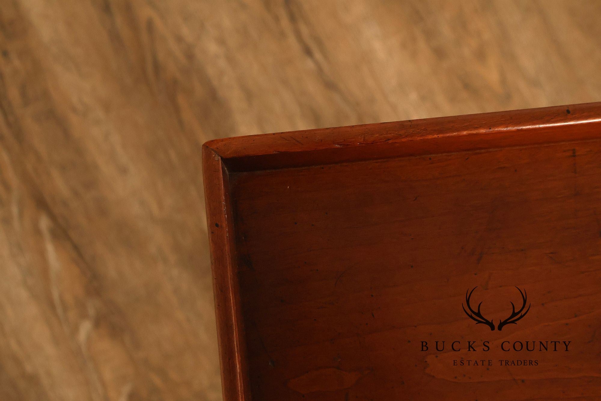 Chippendale Style Cherry Butler Tray Side Table