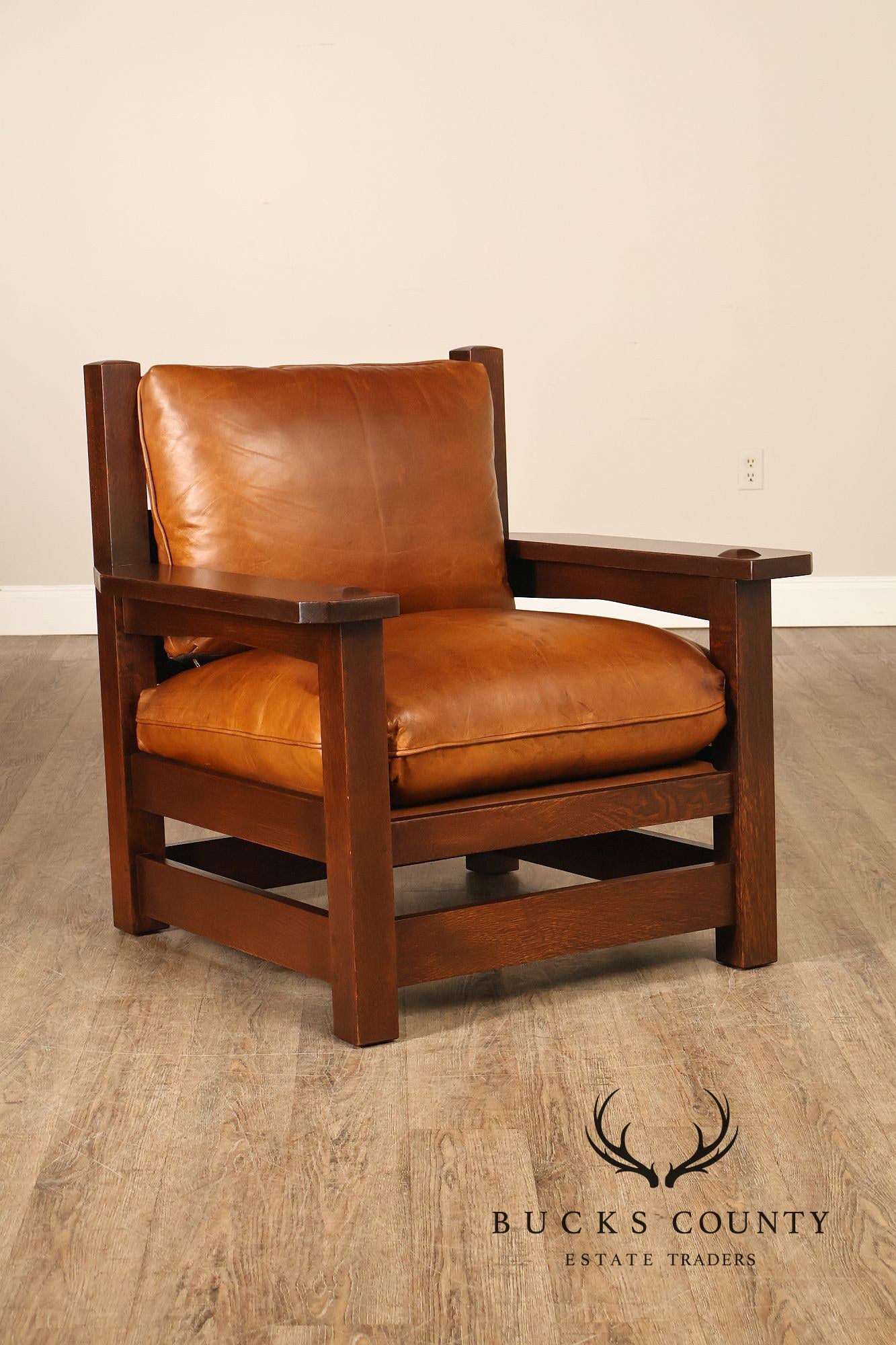 Stickley Mission Collection Oak Eastwood Lounge Chair