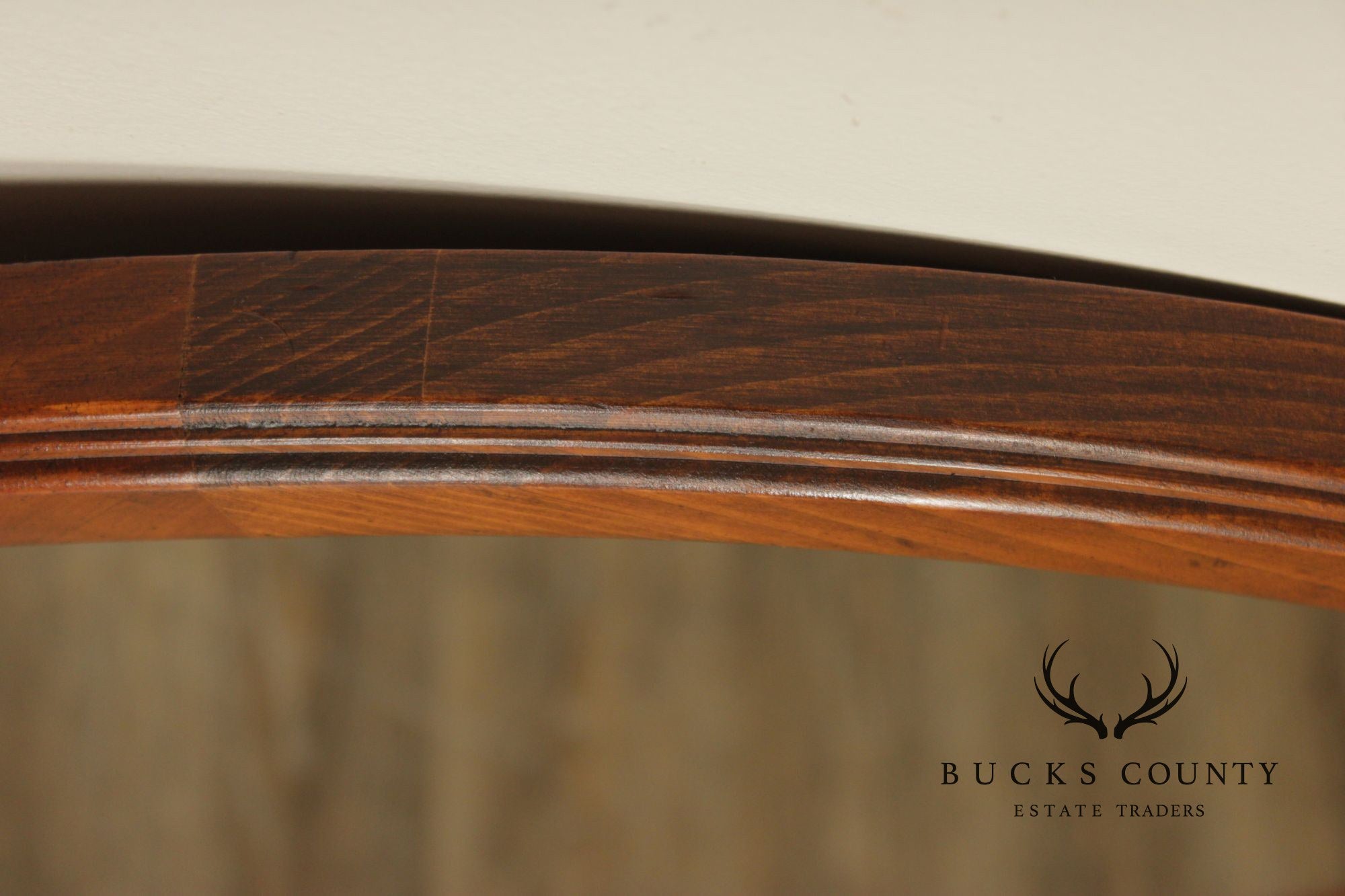 Ethan Allen Vintage Oval Pine Wall Mirror