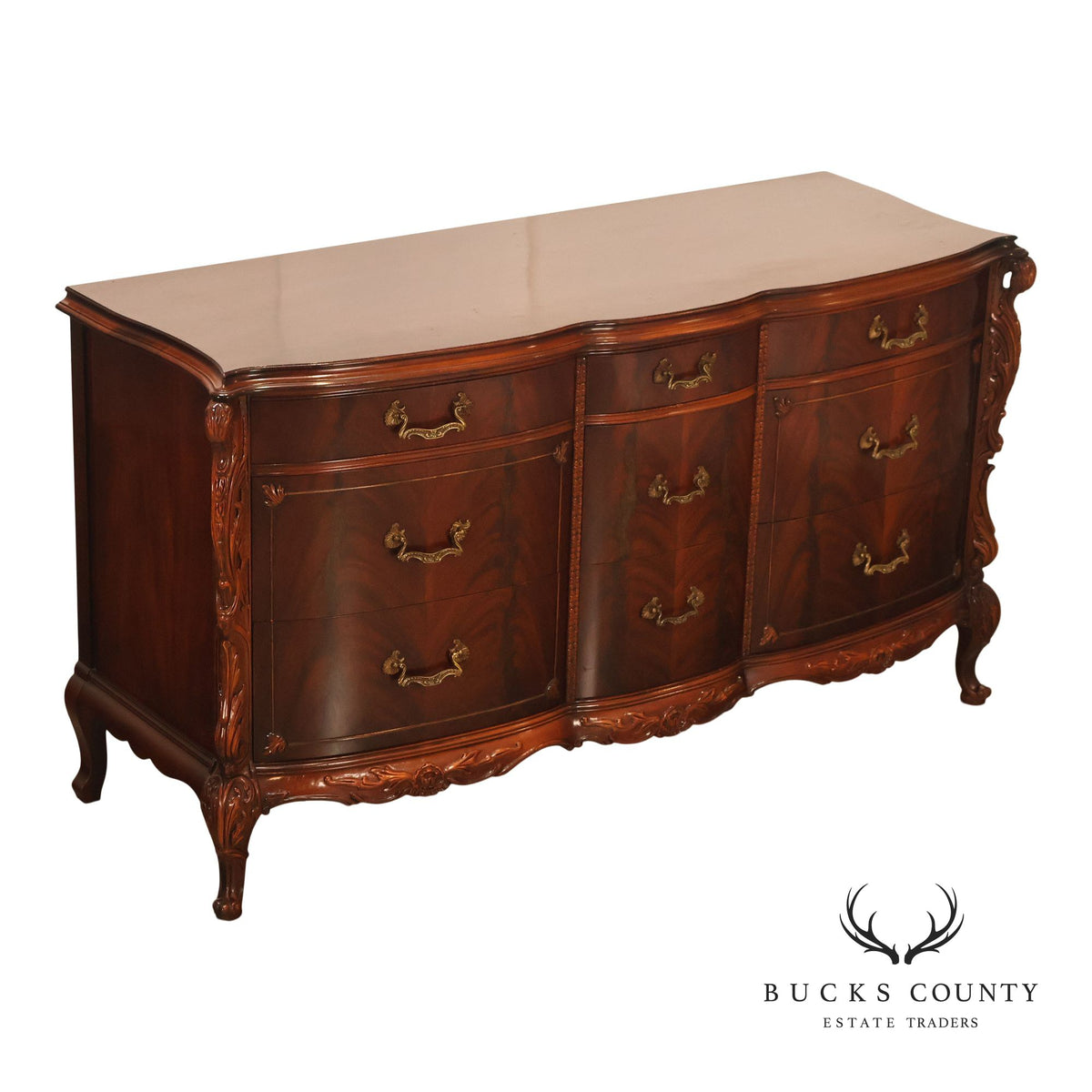 Vintage 1940s Mahogany Chest of Drawers