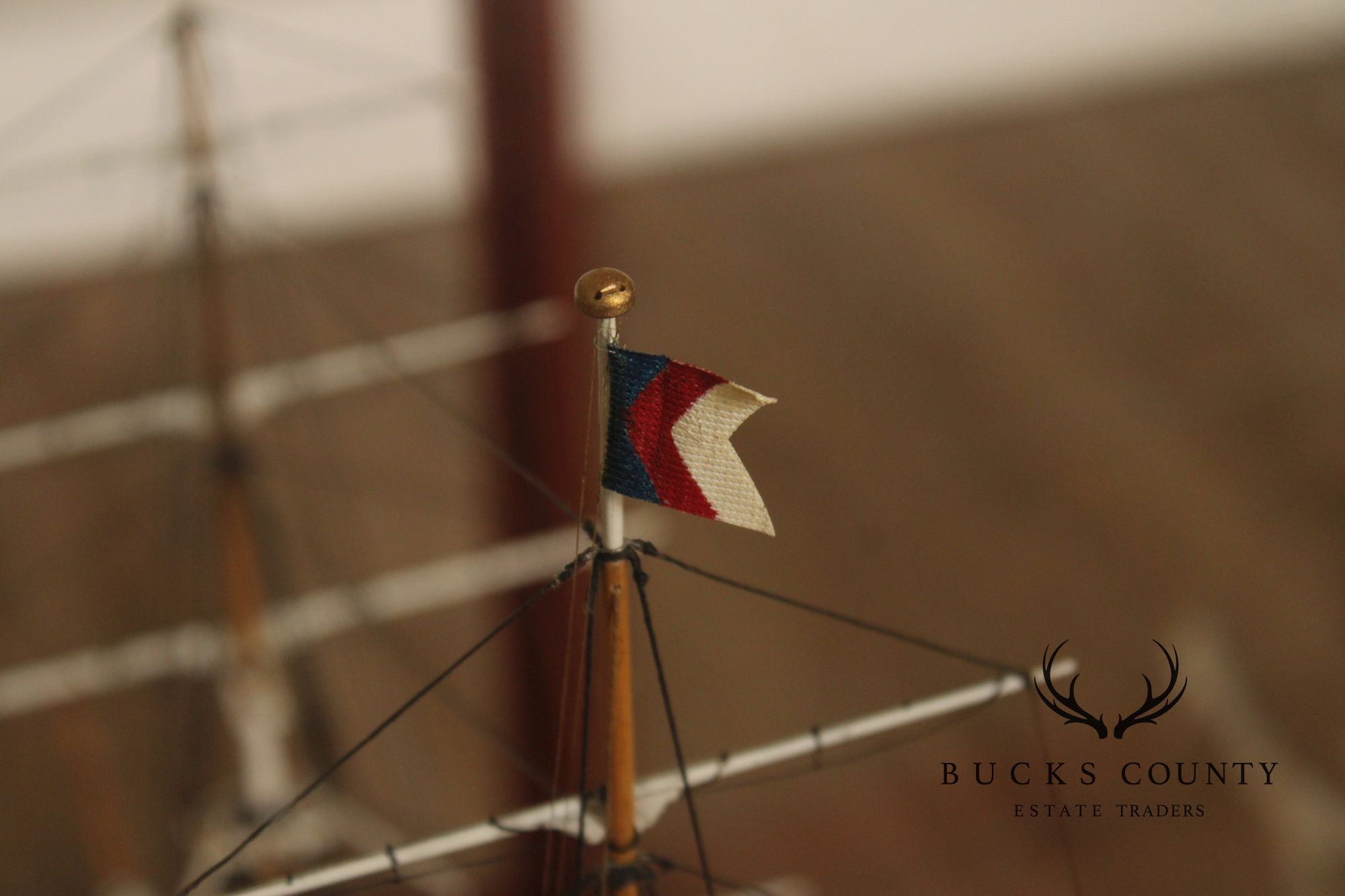 Model Ship 'Sovereign of the Seas' In Display Case
