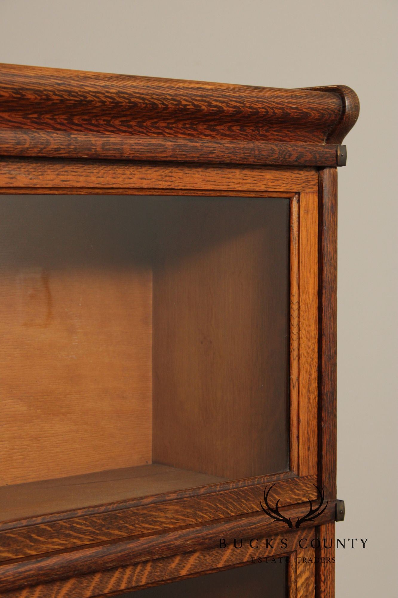 Globe Wernicke Oak Five-Stack Barrister Bookcase