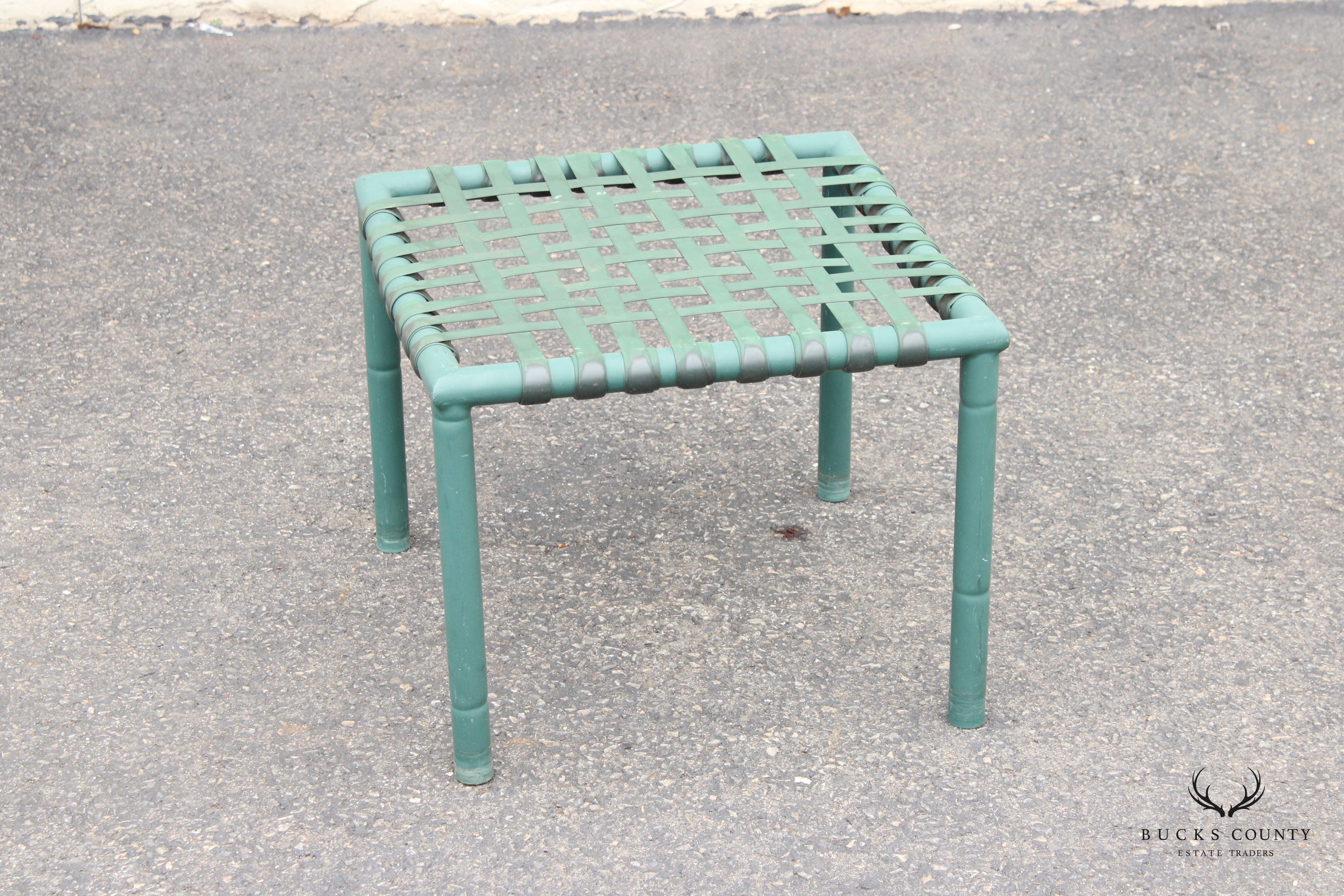 Hauser Vintage Pair of Faux Bamboo Outdoor Patio Stools