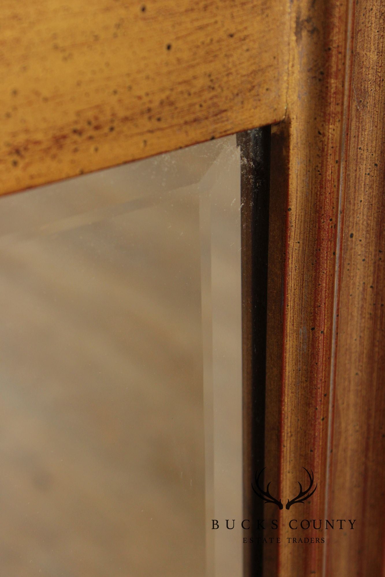 Vintage Gold Framed Trumeau Mirror