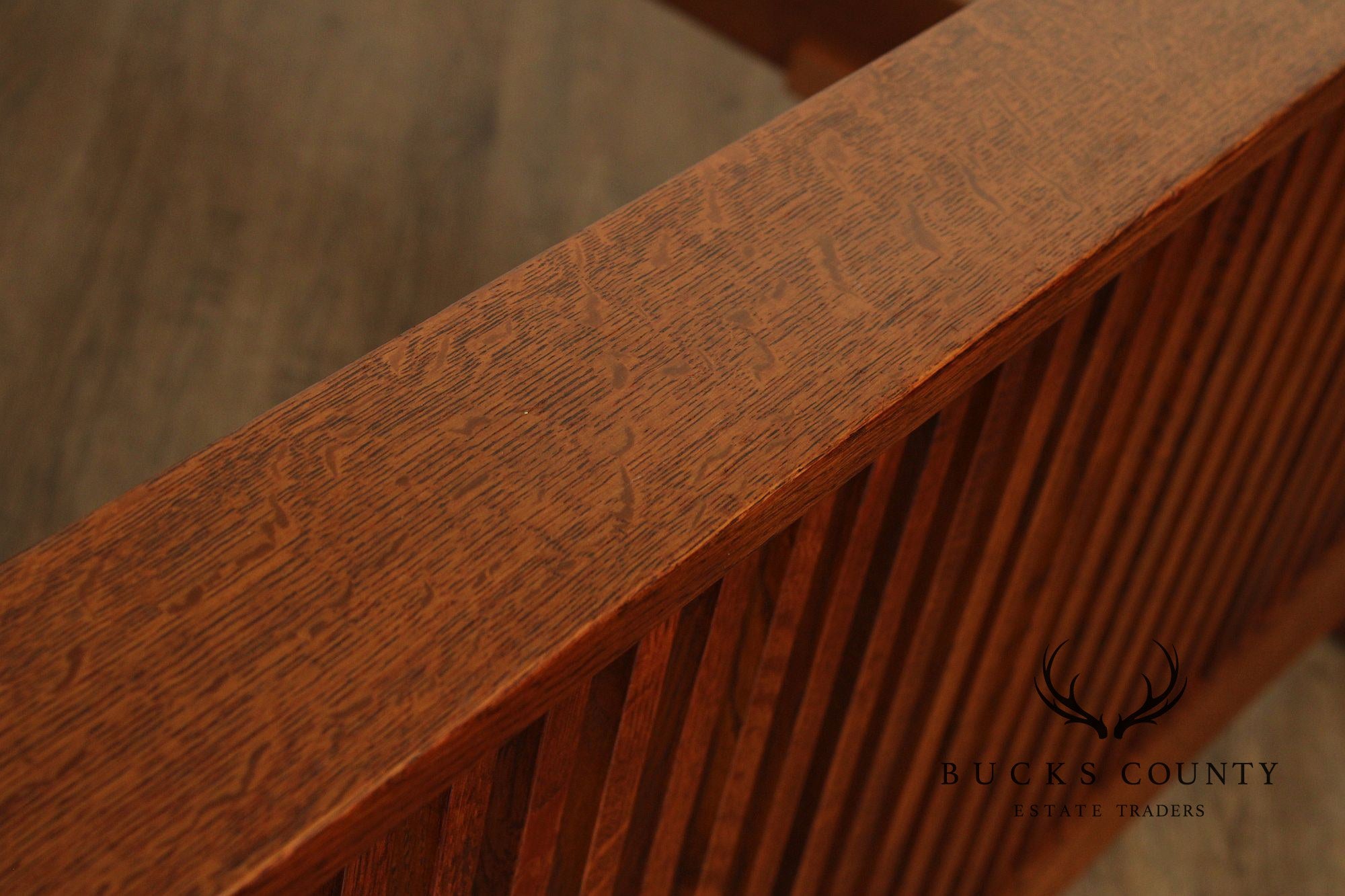 Stickley Mission Collection Oak Spindle Queen Bed