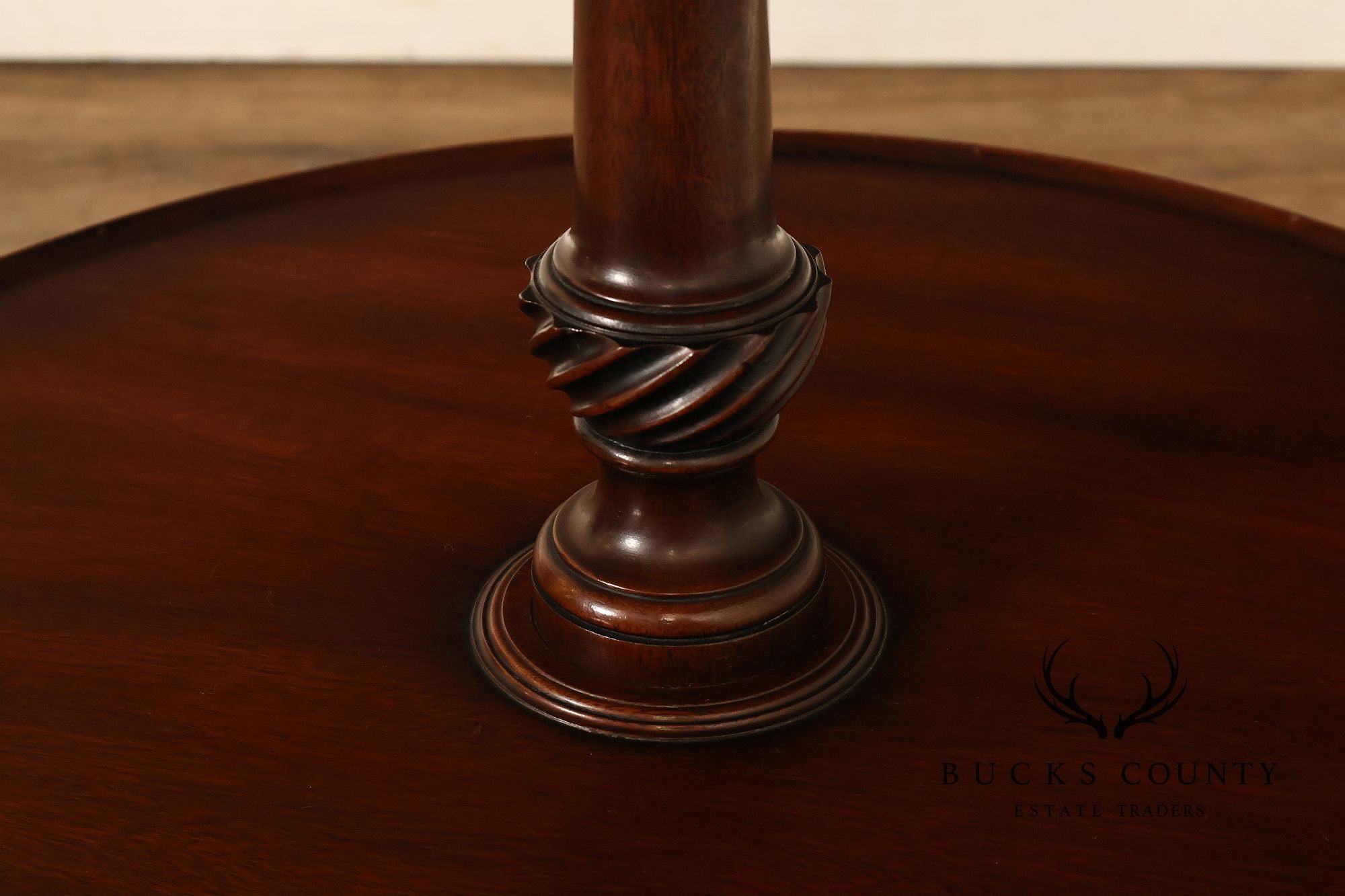 Kittinger Colonial Williamsburg CW 25 George III Style Mahogany Dumbwaiter Table
