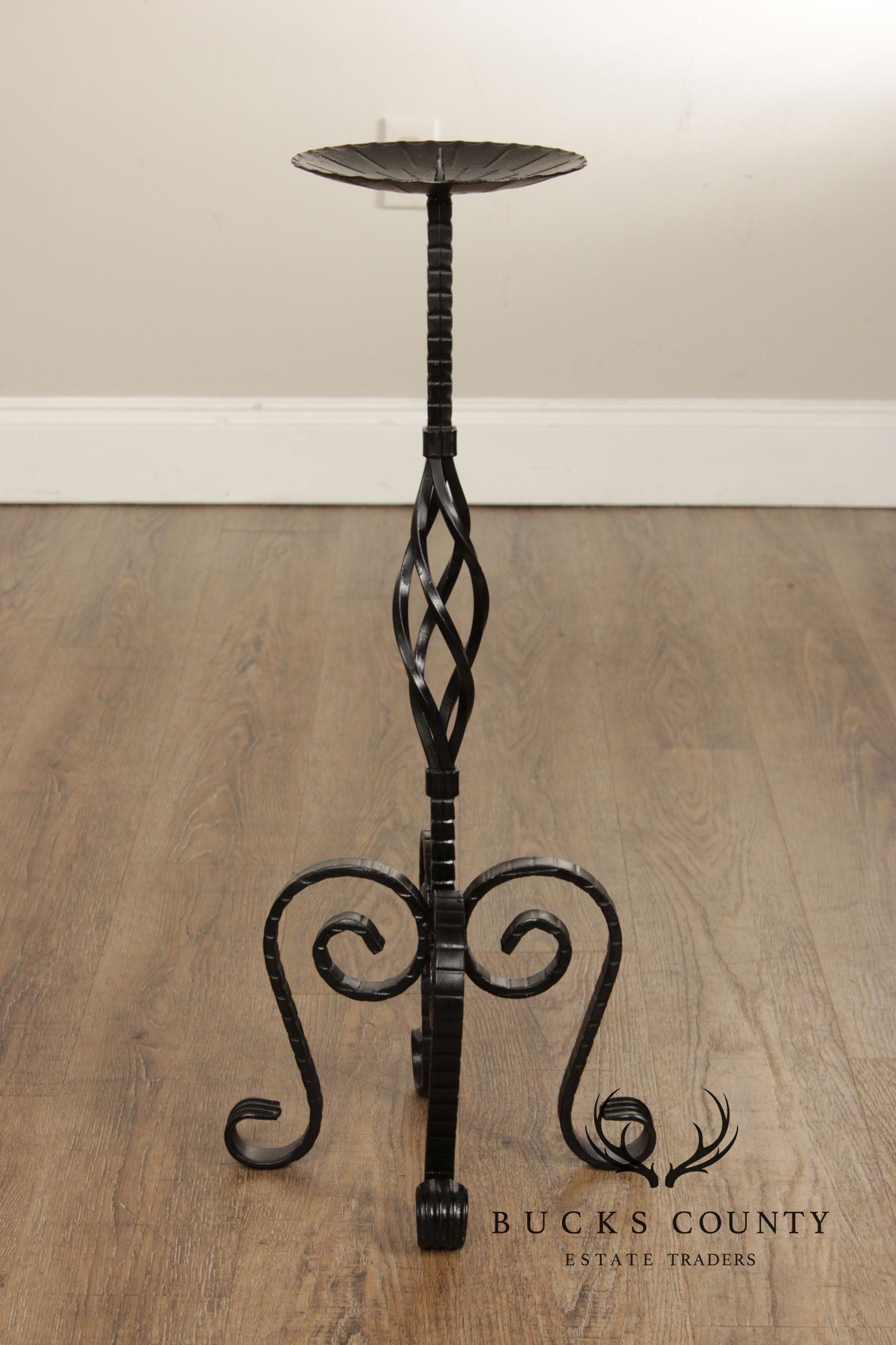 Vintage Wrought Iron Candlestand