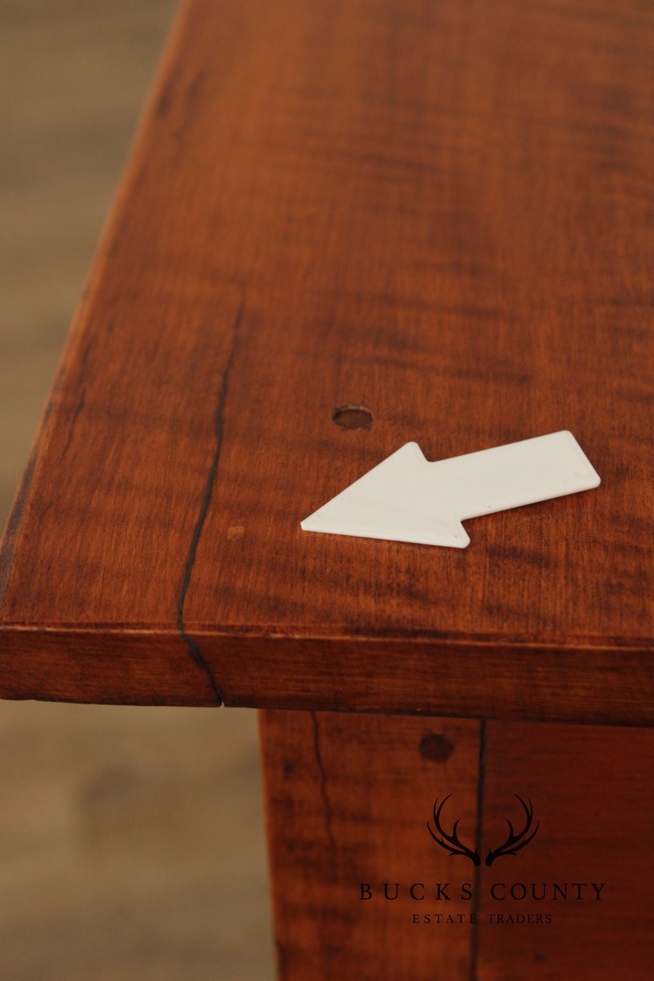 Antique American Federal Period Tiger Maple End Table