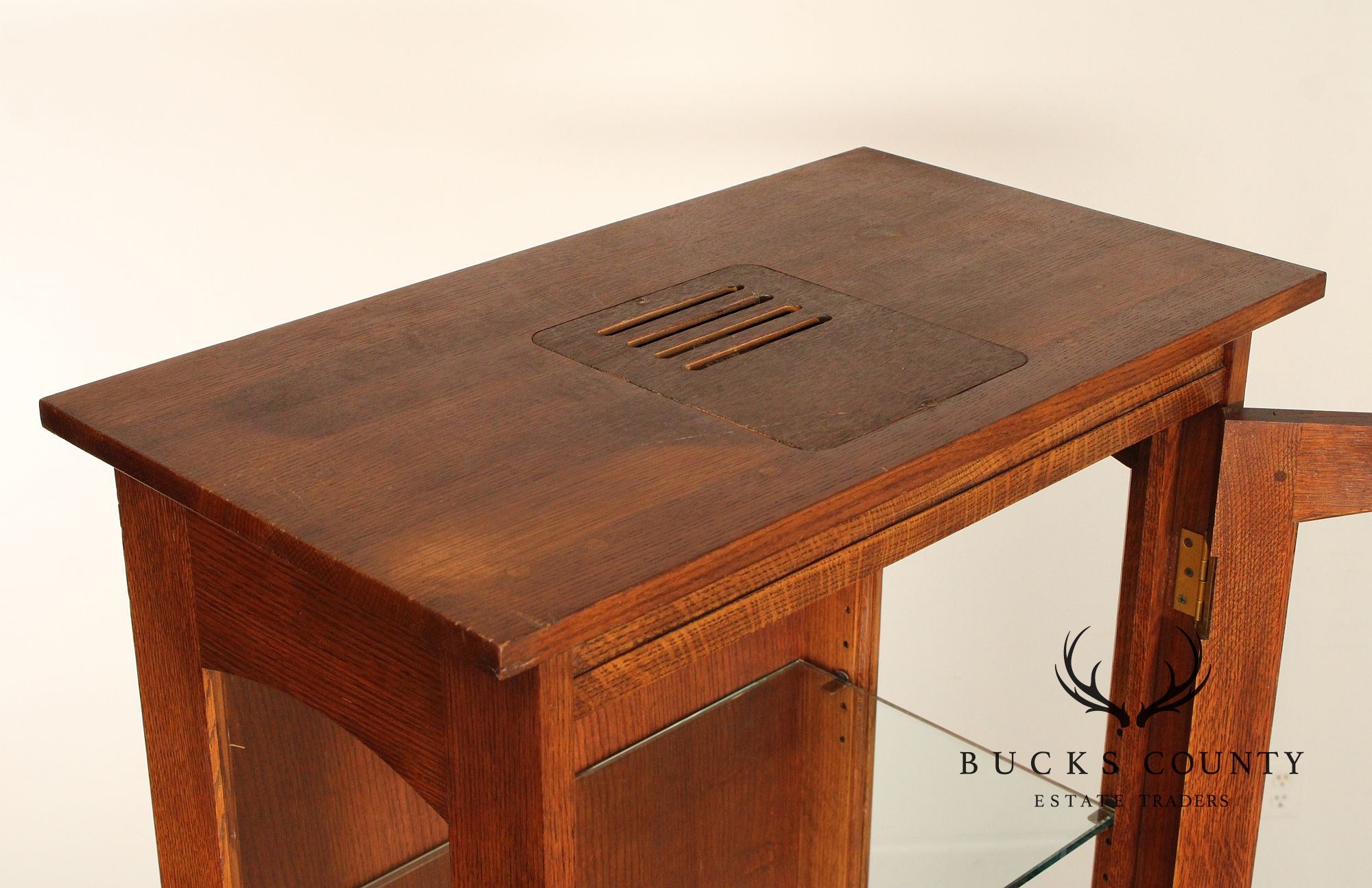 Stickley Mission Collection Oak Display Cabinet