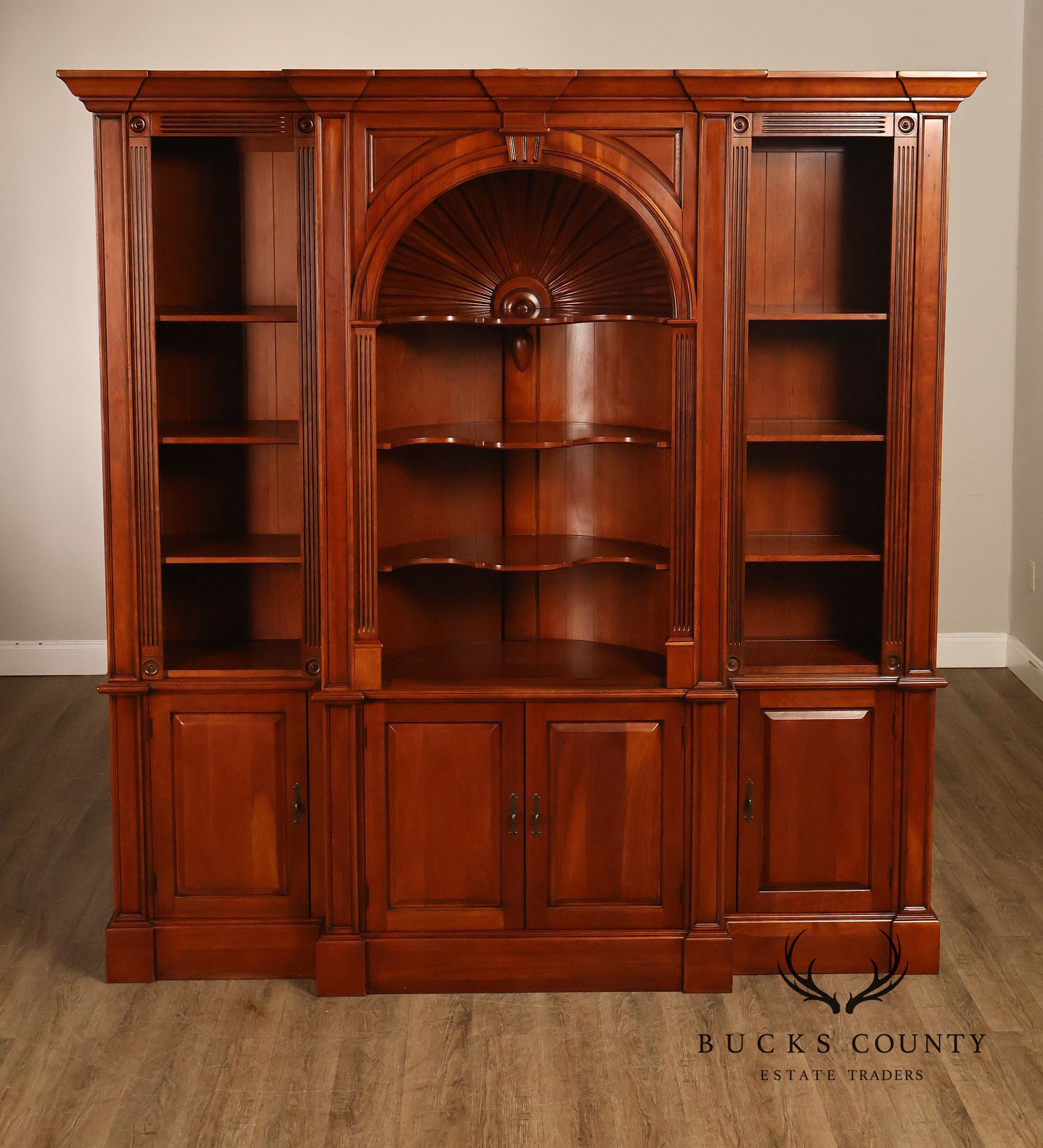 Harden Chippendale Style Cherry Library Bookcase