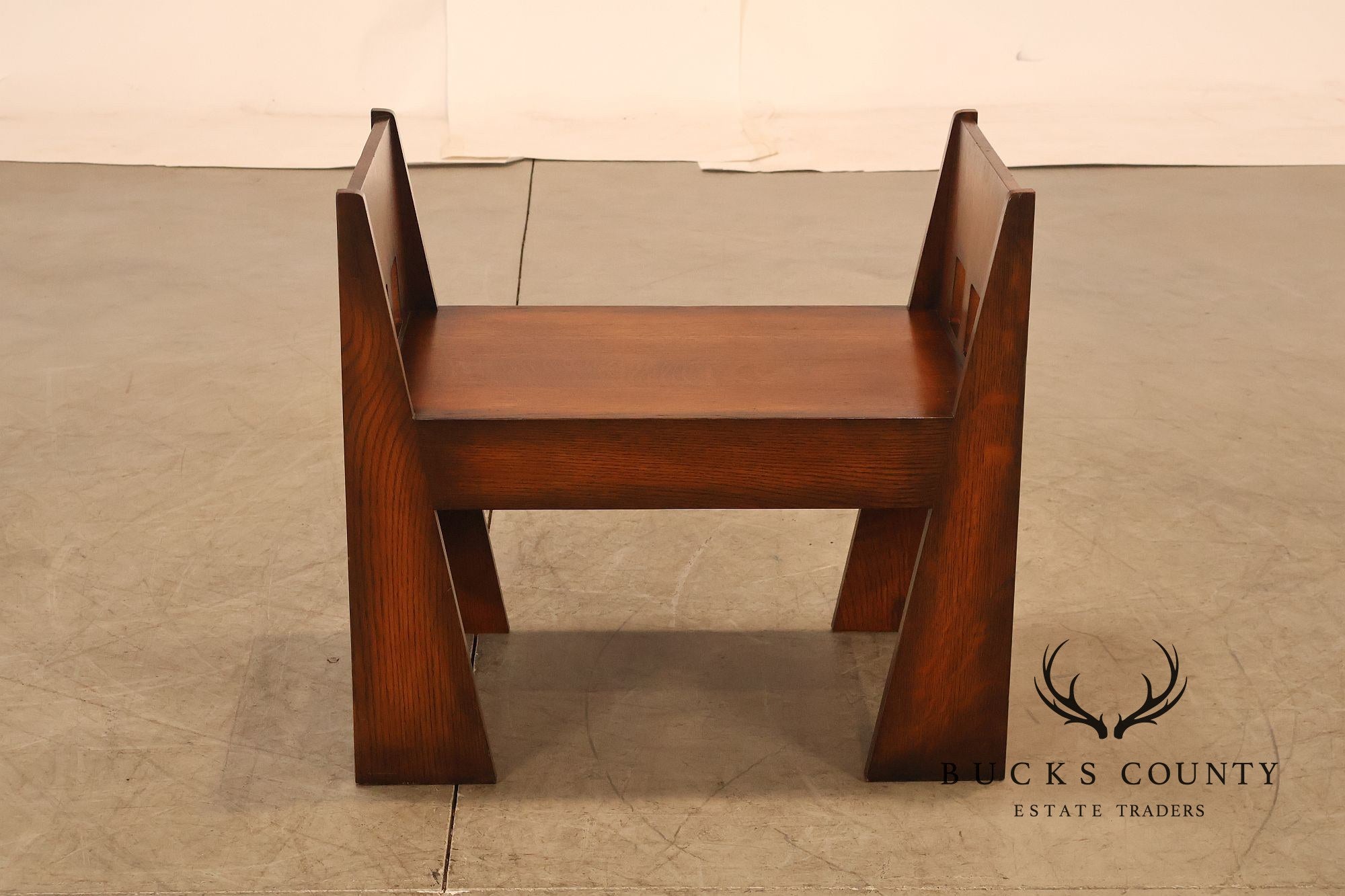 Stickley Mission Collection Oak Limbert Bench