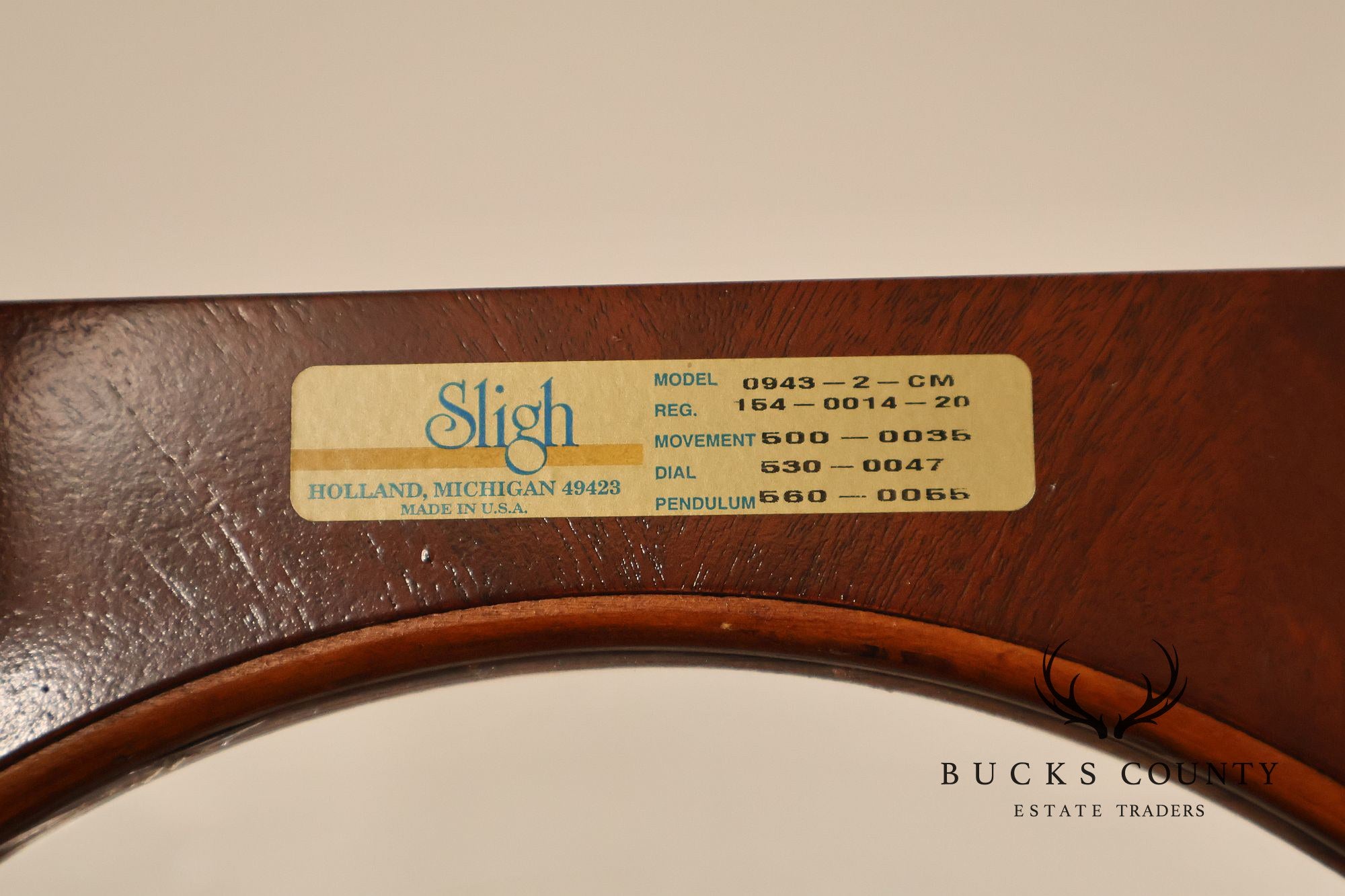 Sligh Dorset Flame Mahogany Grandfather Clock