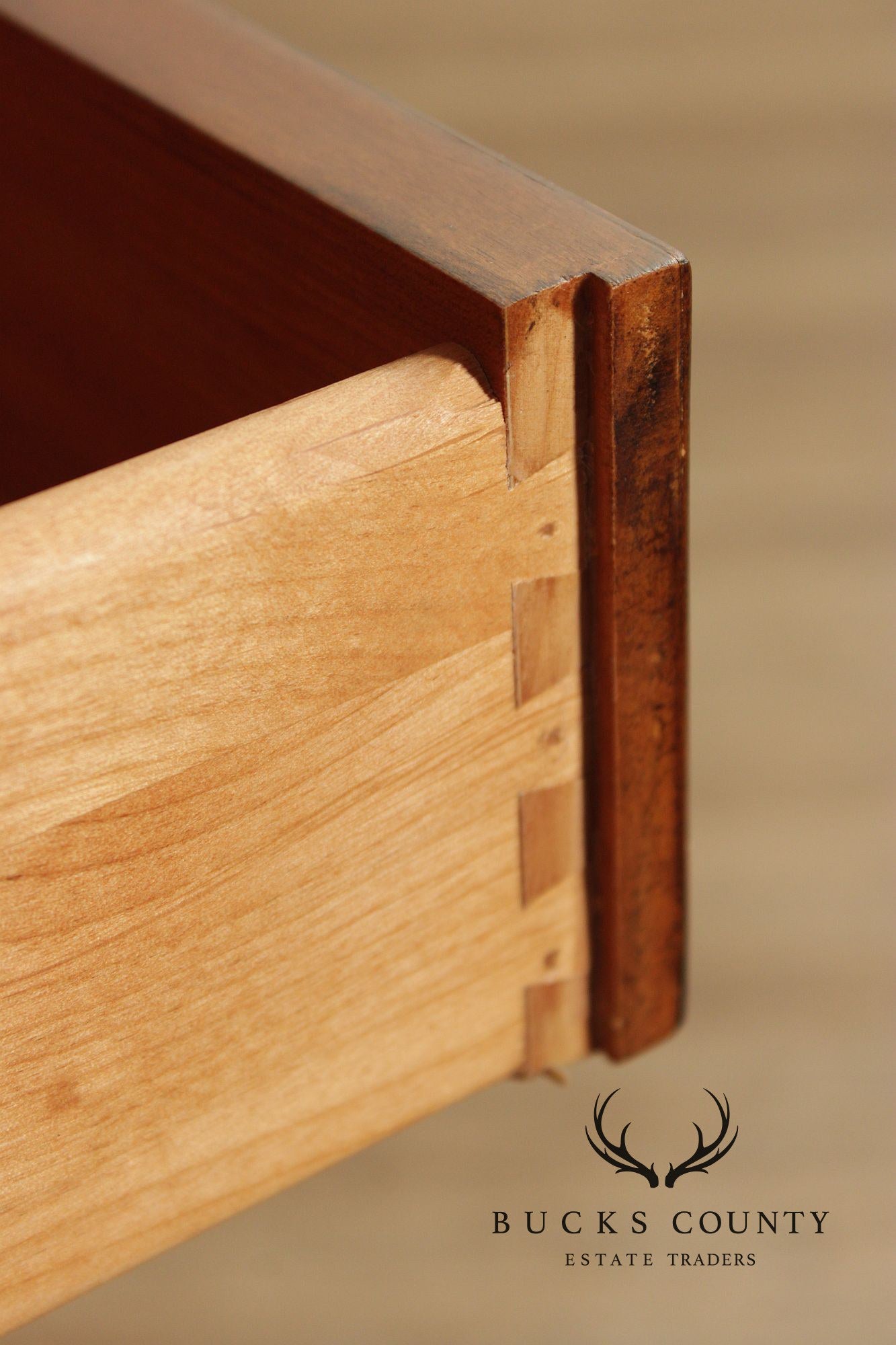 Ethan Allen 'Townhouse' Burlwood Bookcase China Display Cabinet