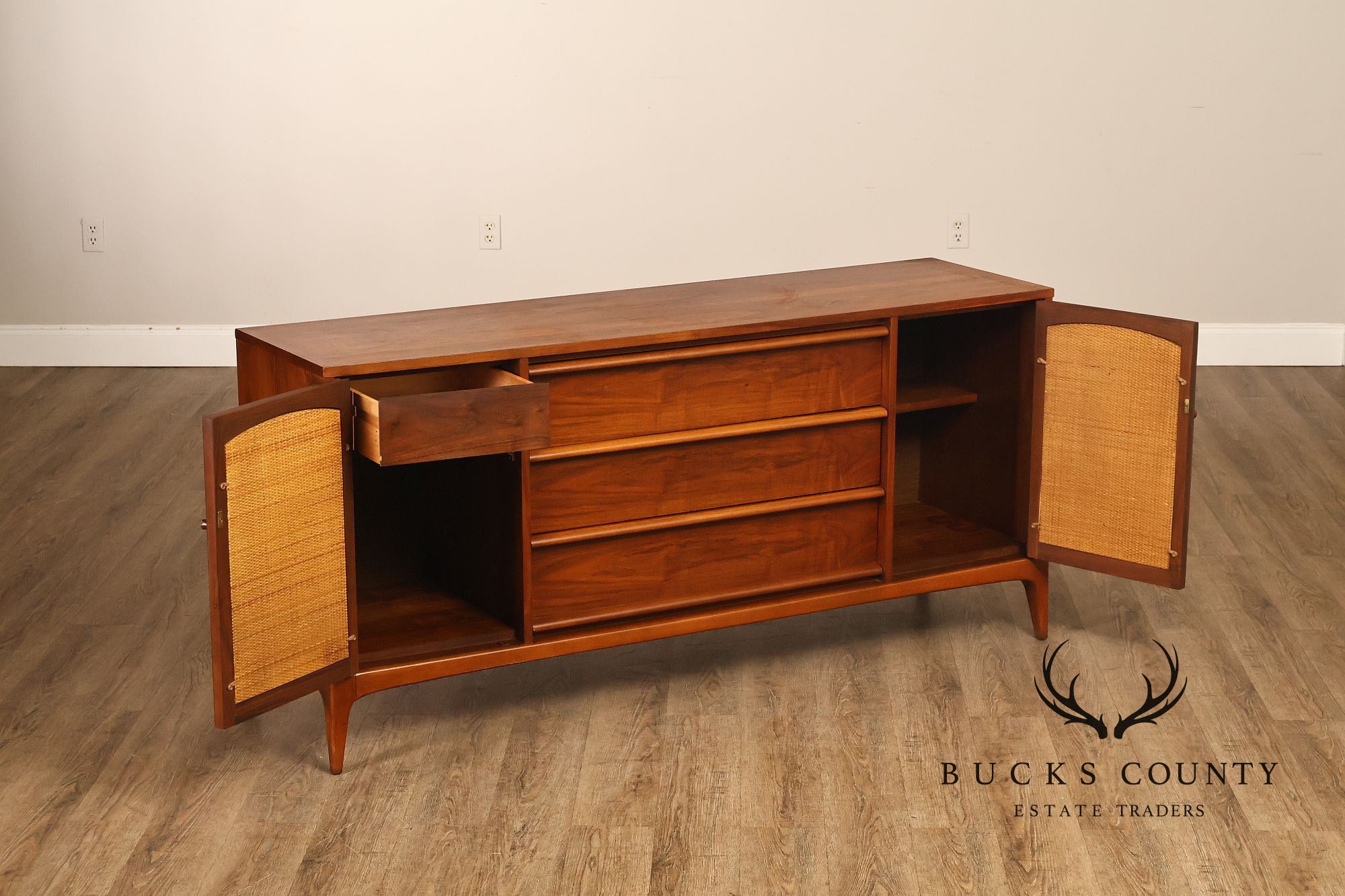 Lane Rhythm Mid Century Walnut Sideboard