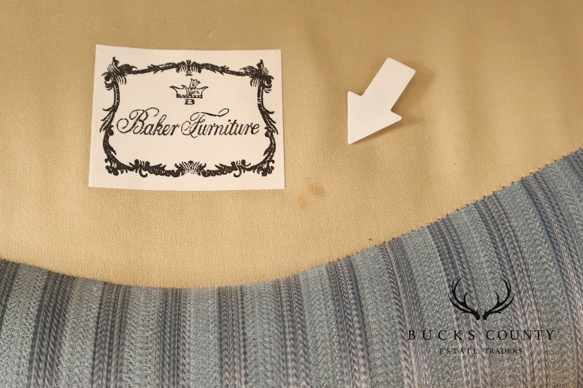 Baker Furniture Company French Louis XVI Style Bergere Chair