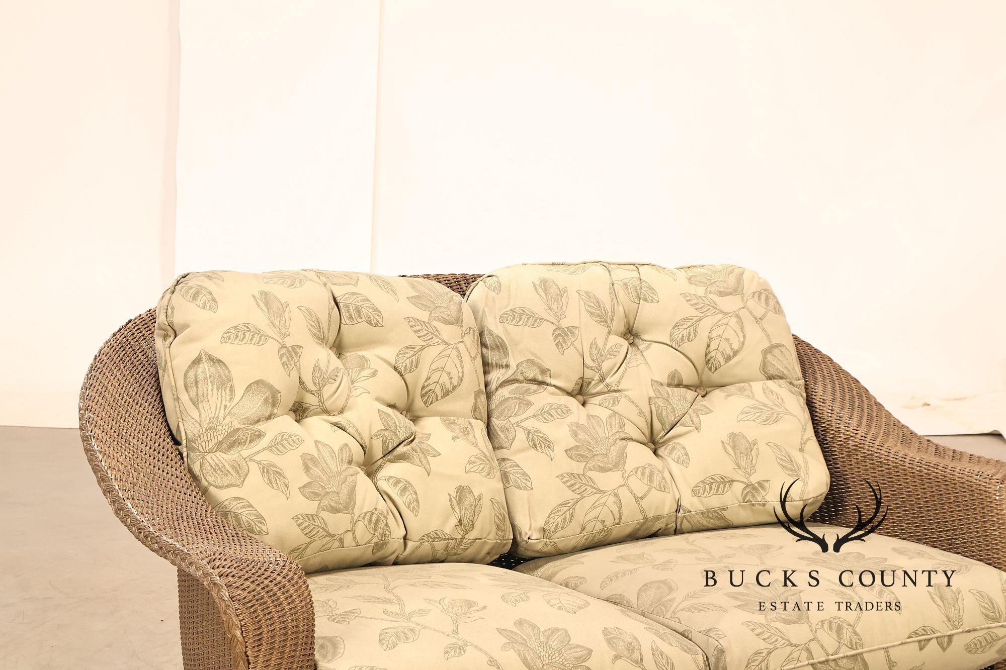 Lloyd Flanders Reflections All-Weather Lloyd Loom Wicker Loveseat