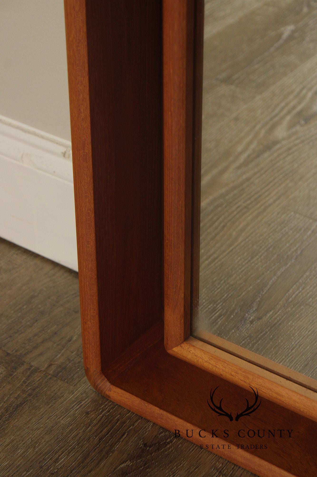 Pedersen & Hansen Mid-Century Modern Illuminated Teak Wall Mirror